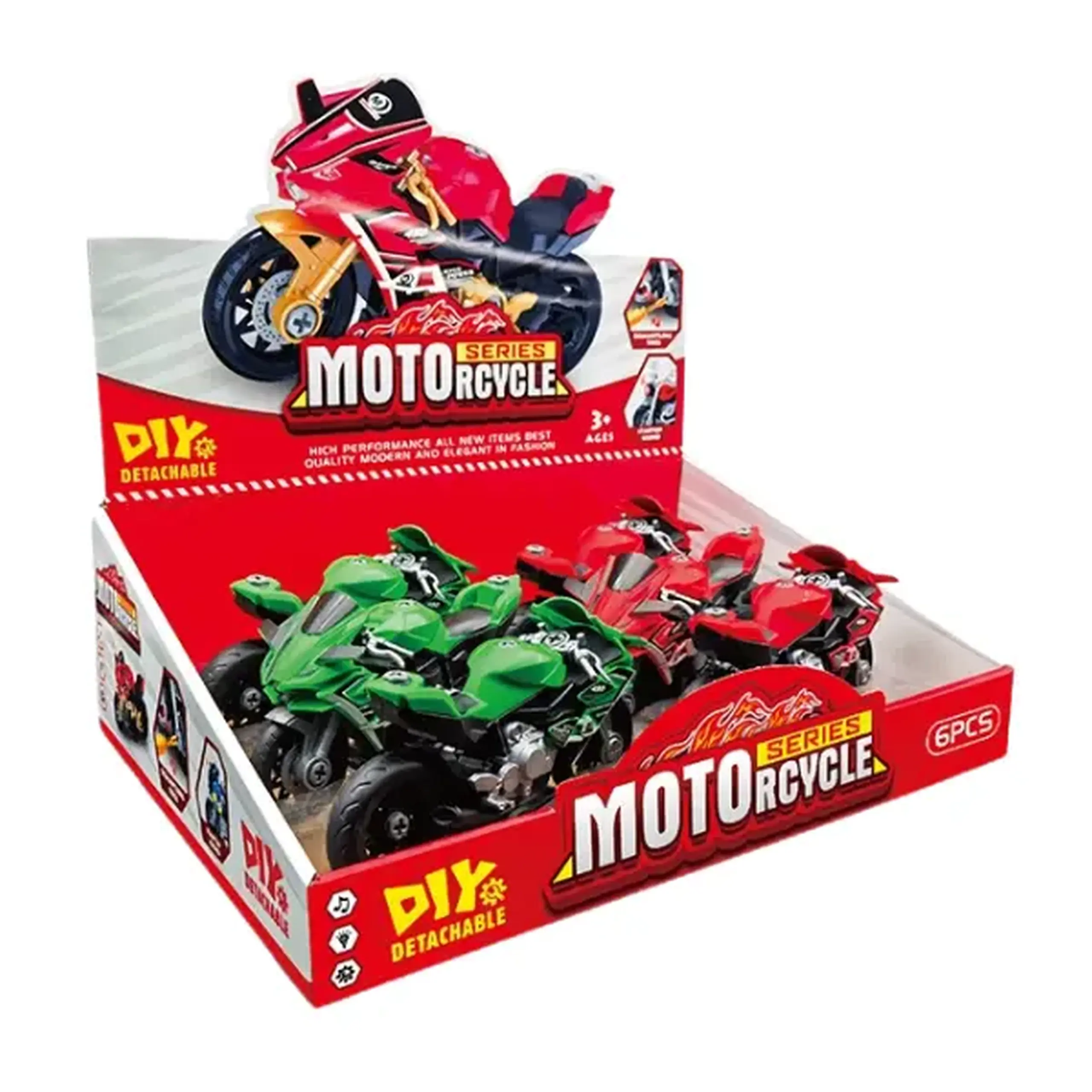 Set DIY "Motocicleta inerțială", 2 modele