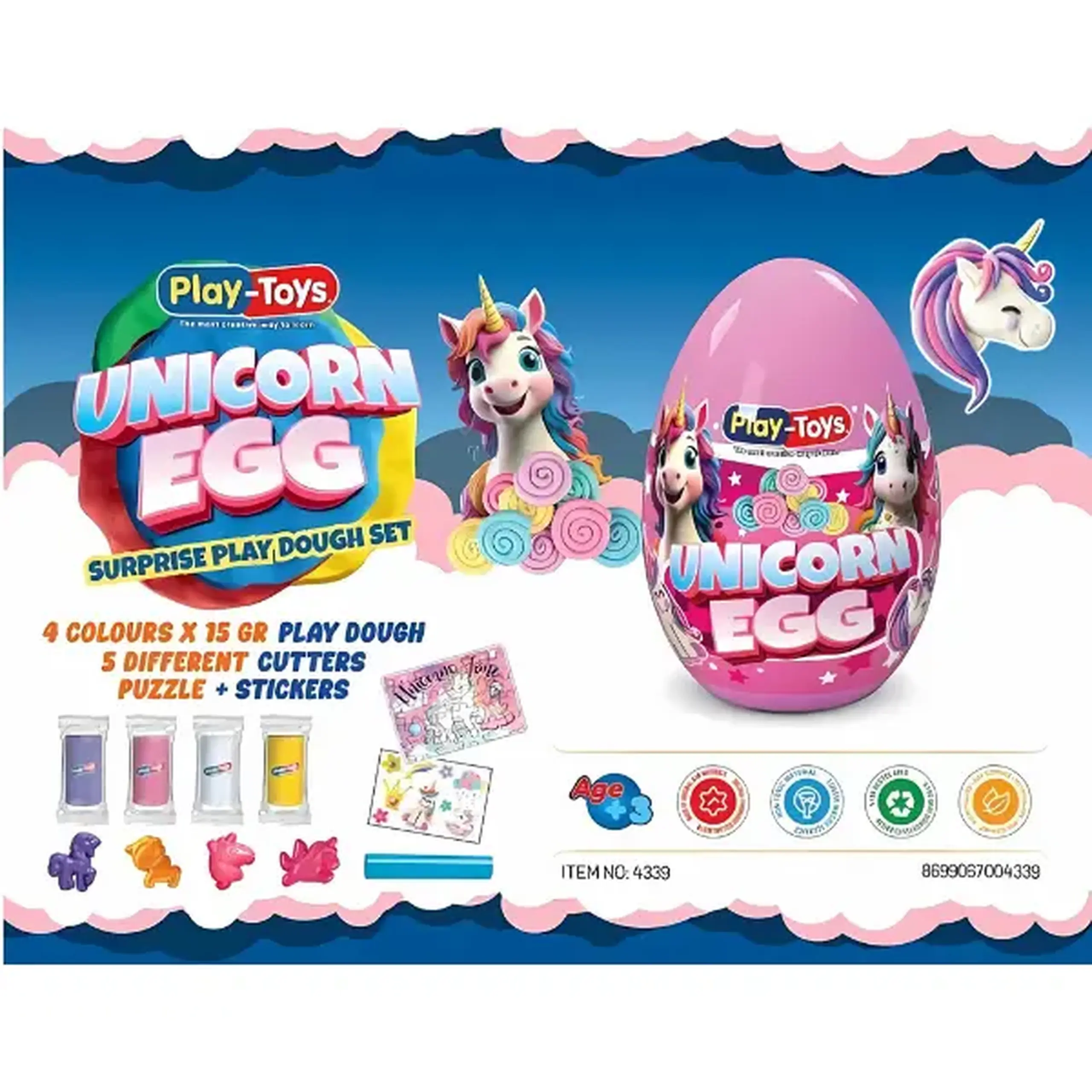 Set de modelare în ou "Unicorn"