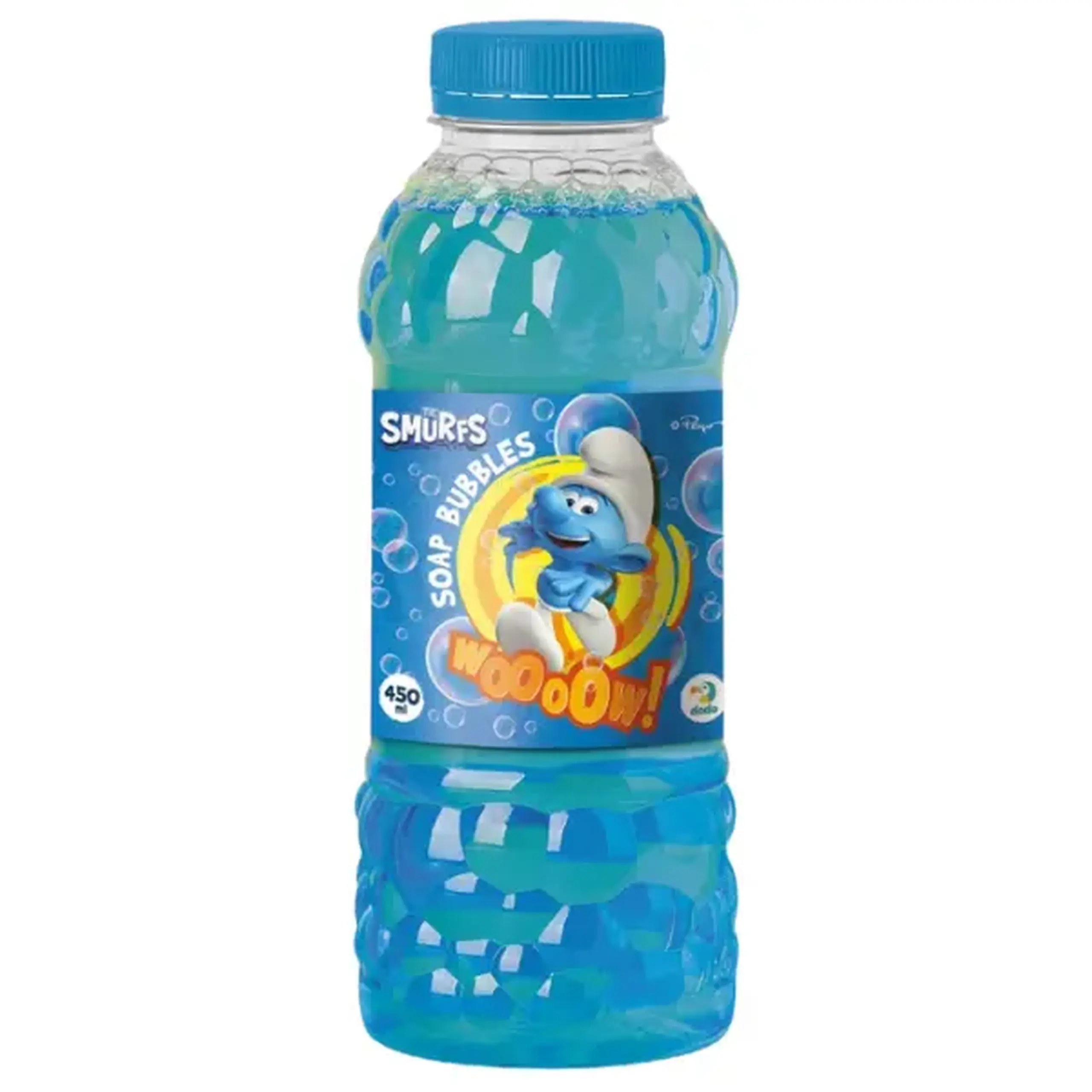 Sticlă cu soluție de săpun "Ștrumfii", 450 ml