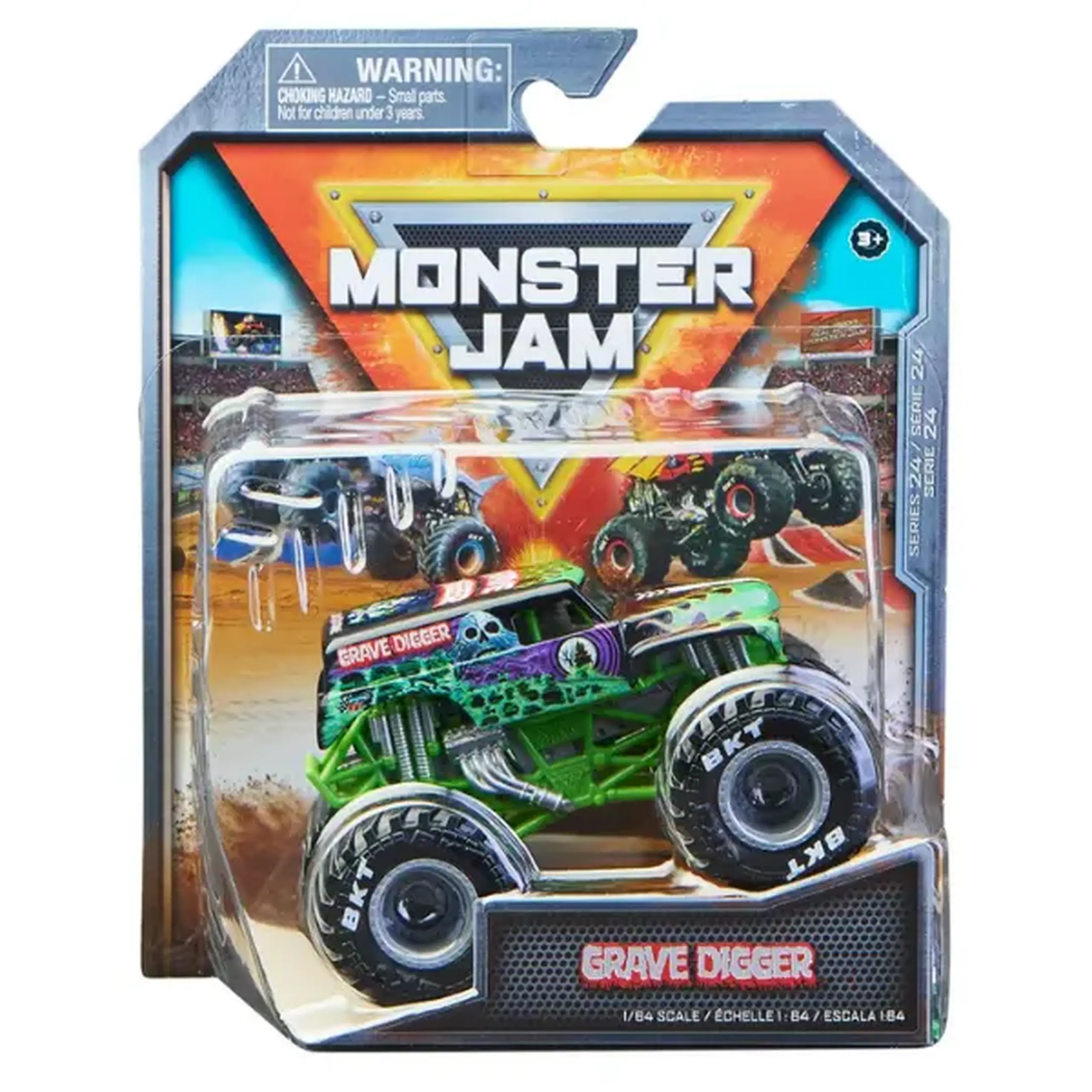 Mașinuță monster truck "Monster Jam" 1:64, în as.