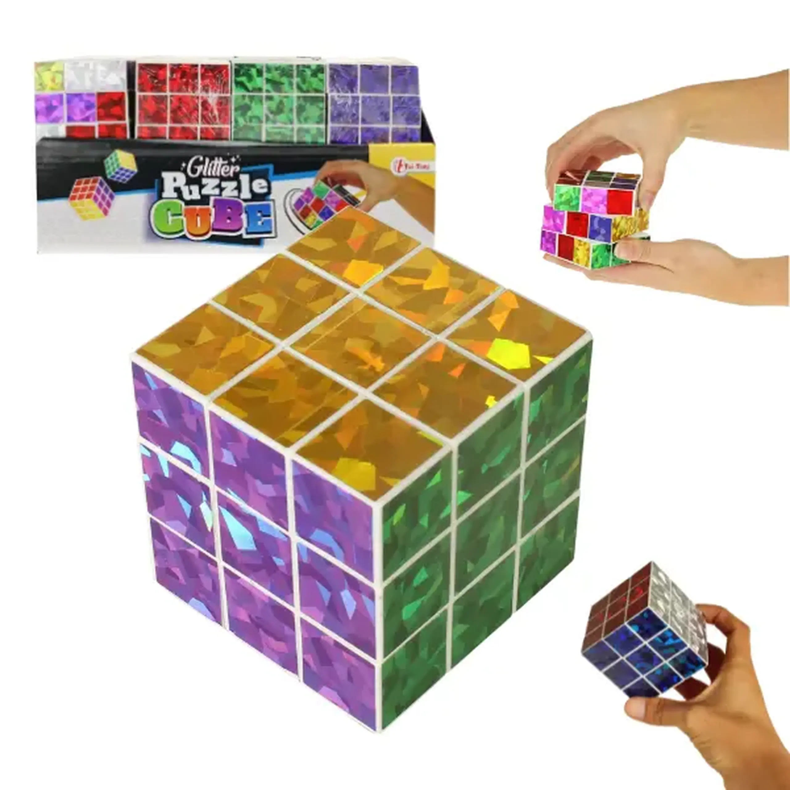 Cub Rubik cu glitter