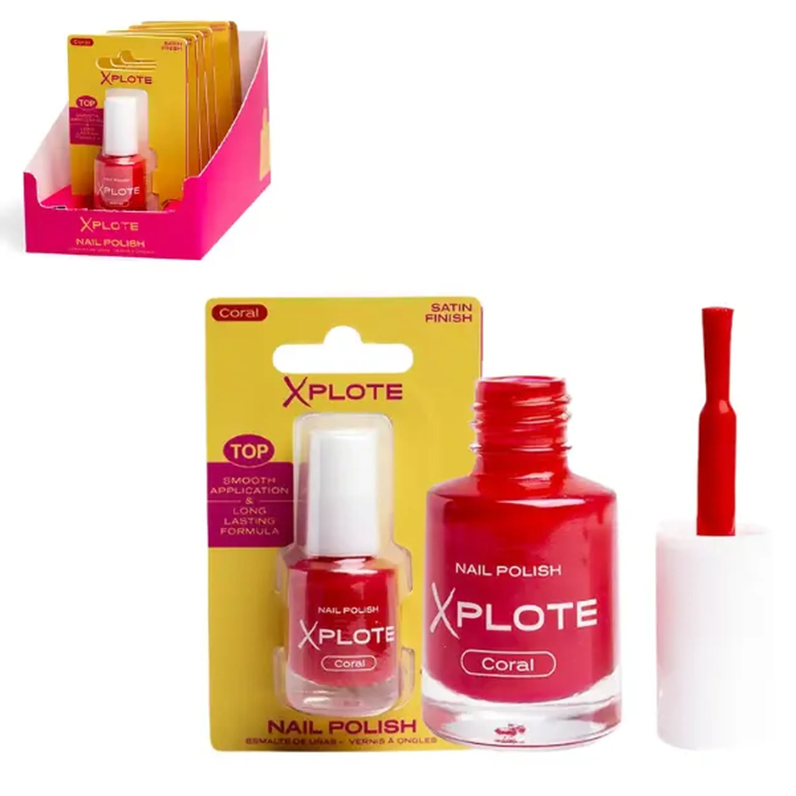 Ojă de unghii XPLOTE "Coral"