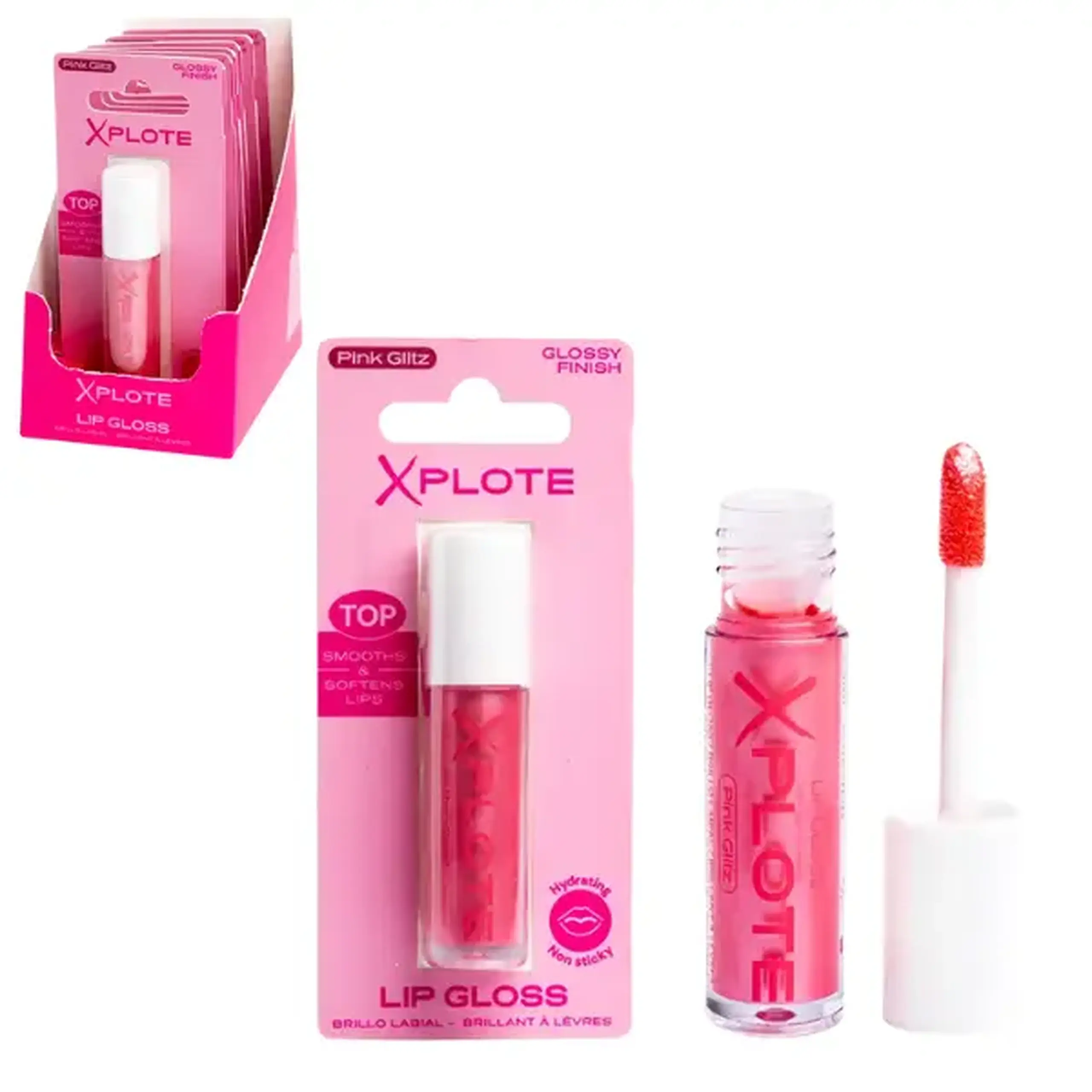 Gloss de buze XPLOTE "Pink Glitz"