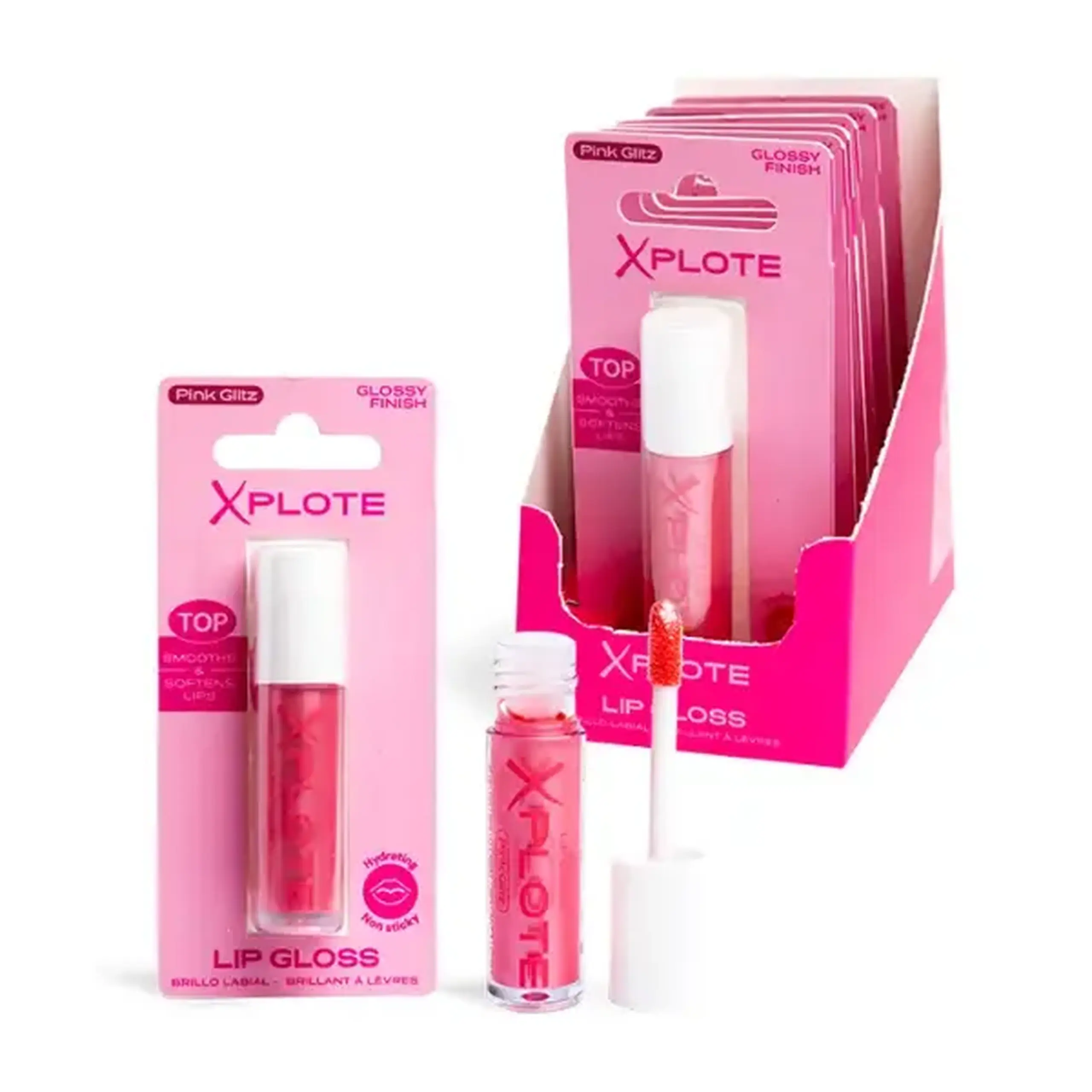 Gloss de buze XPLOTE "Pink Glitz"