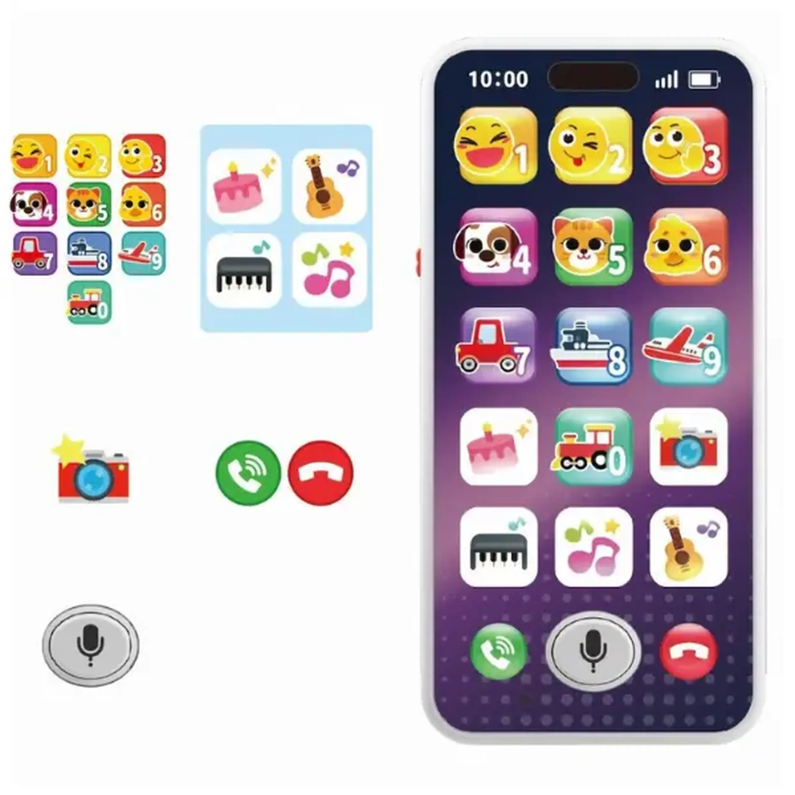 Telefon interactiv pentru copii "Înregistrează și Învață"