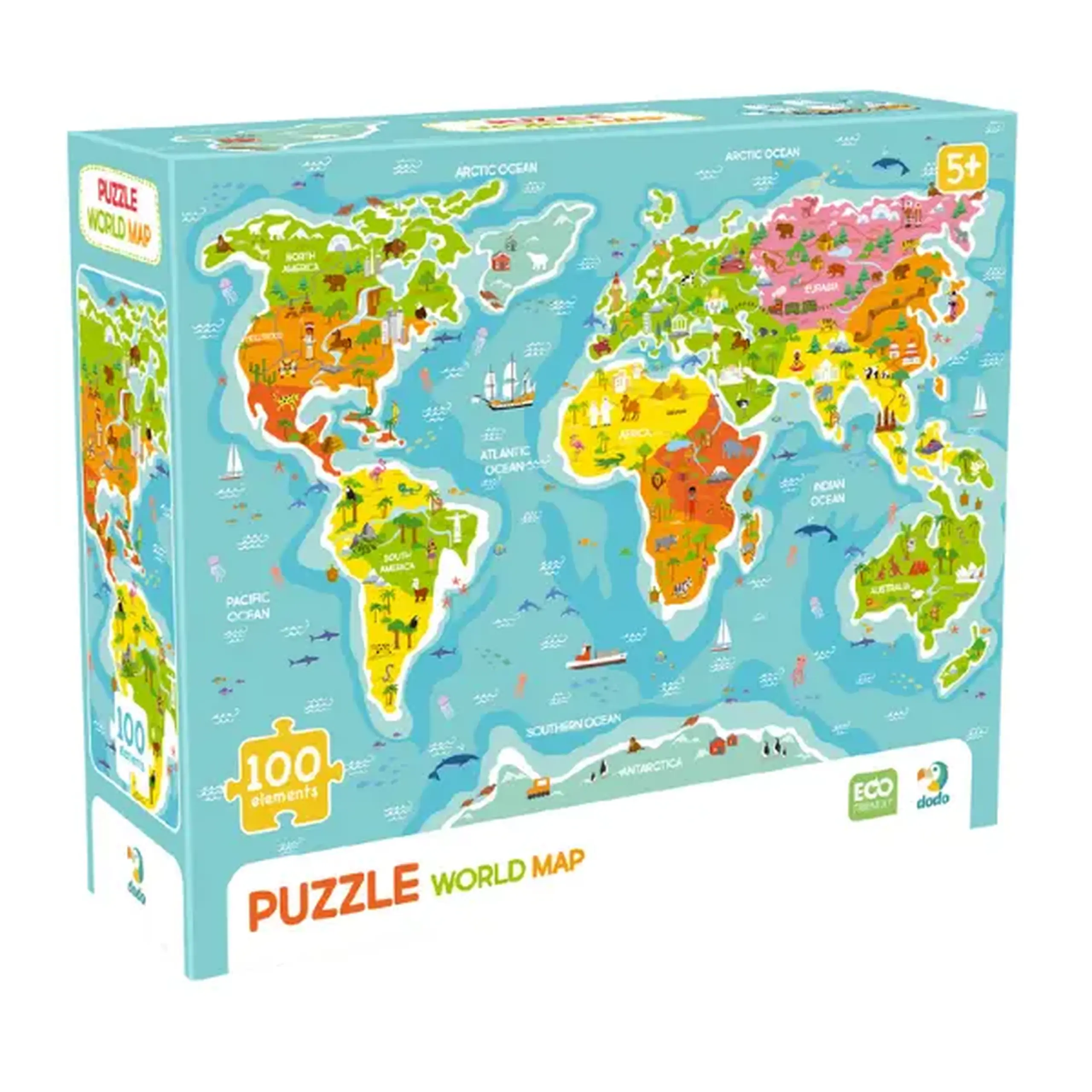 Puzzle "Harta Lumei", 100 elemente