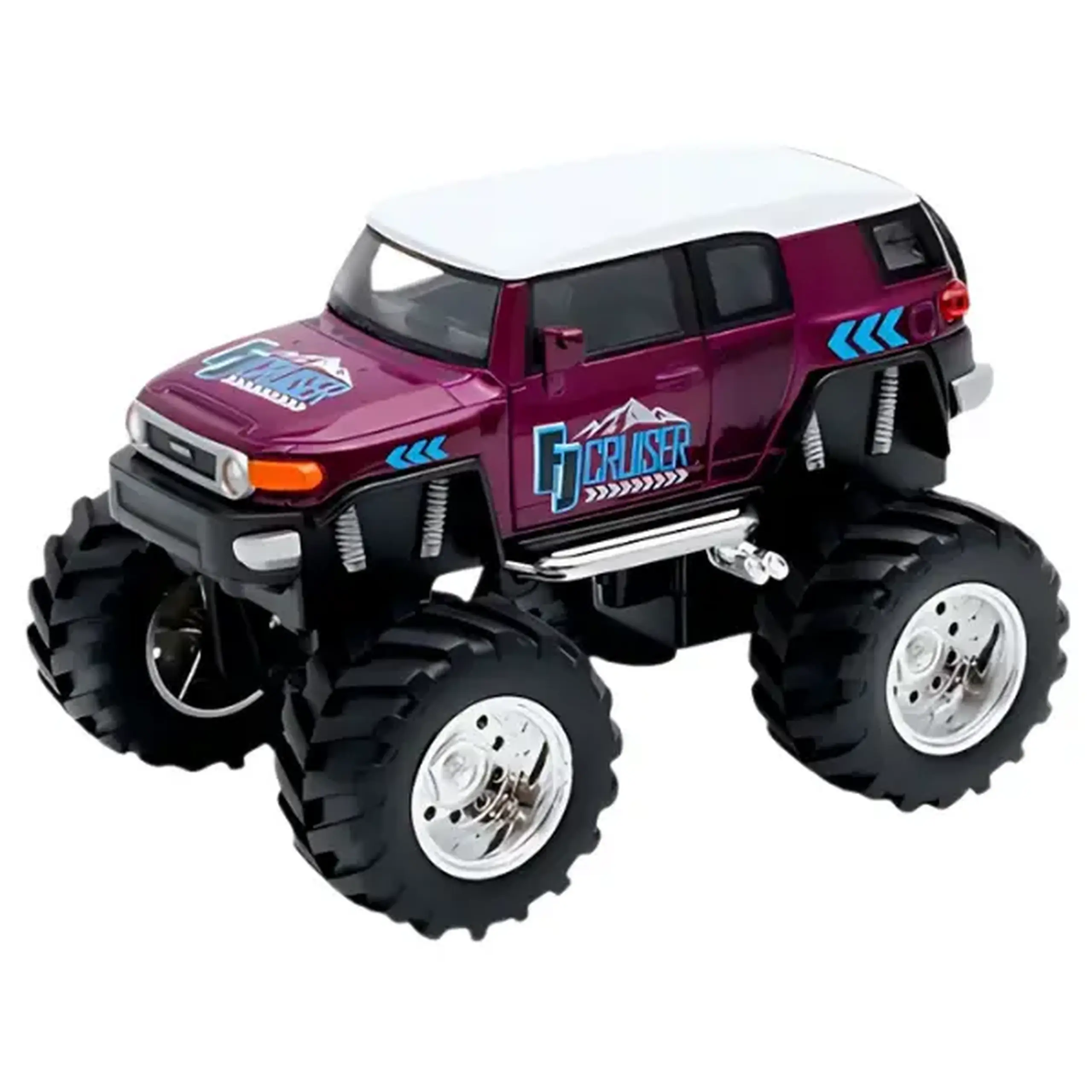 Monster Truck metalic 1:38 Toyota FJ Cruiser, Big Wheel