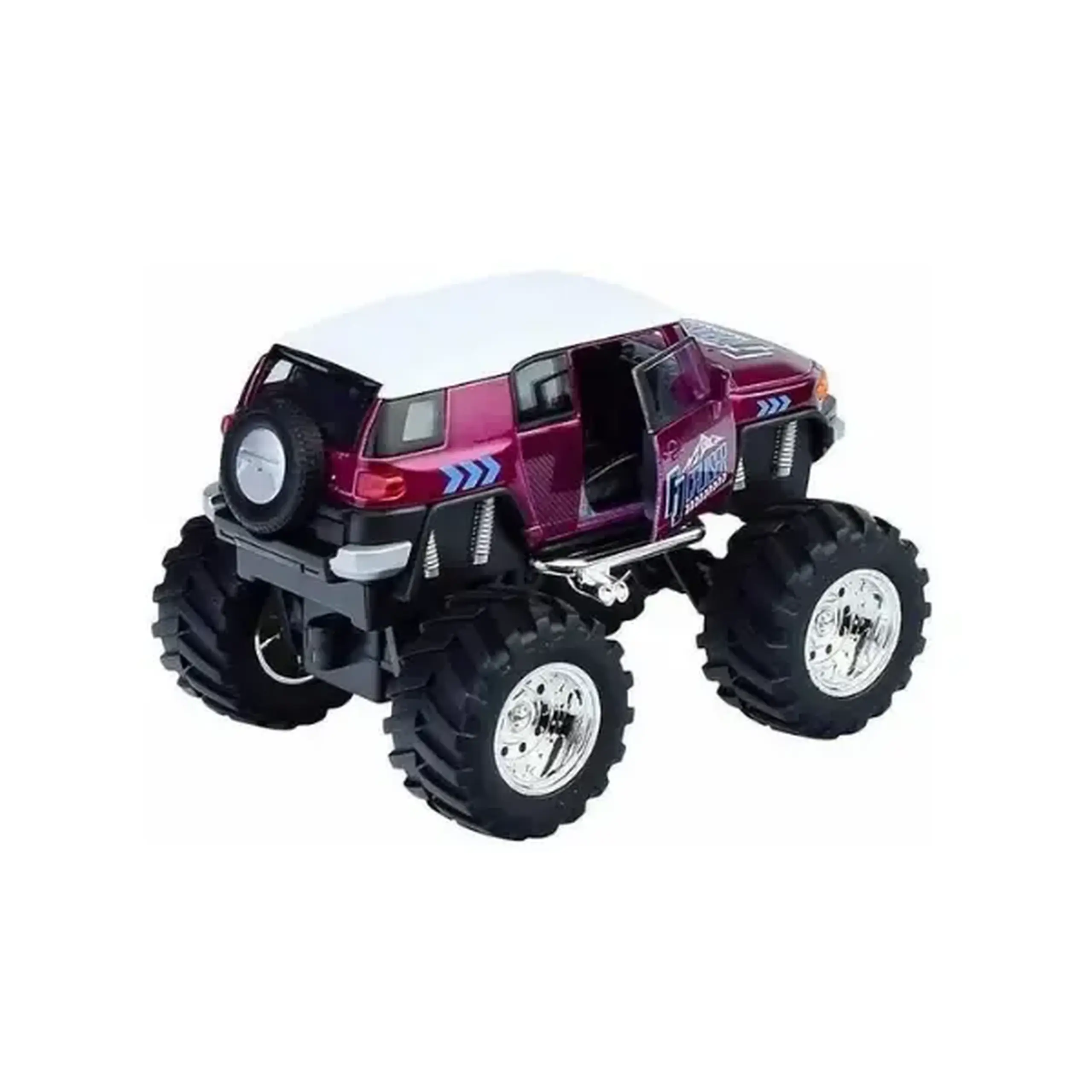 Monster Truck metalic 1:38 Toyota FJ Cruiser, Big Wheel