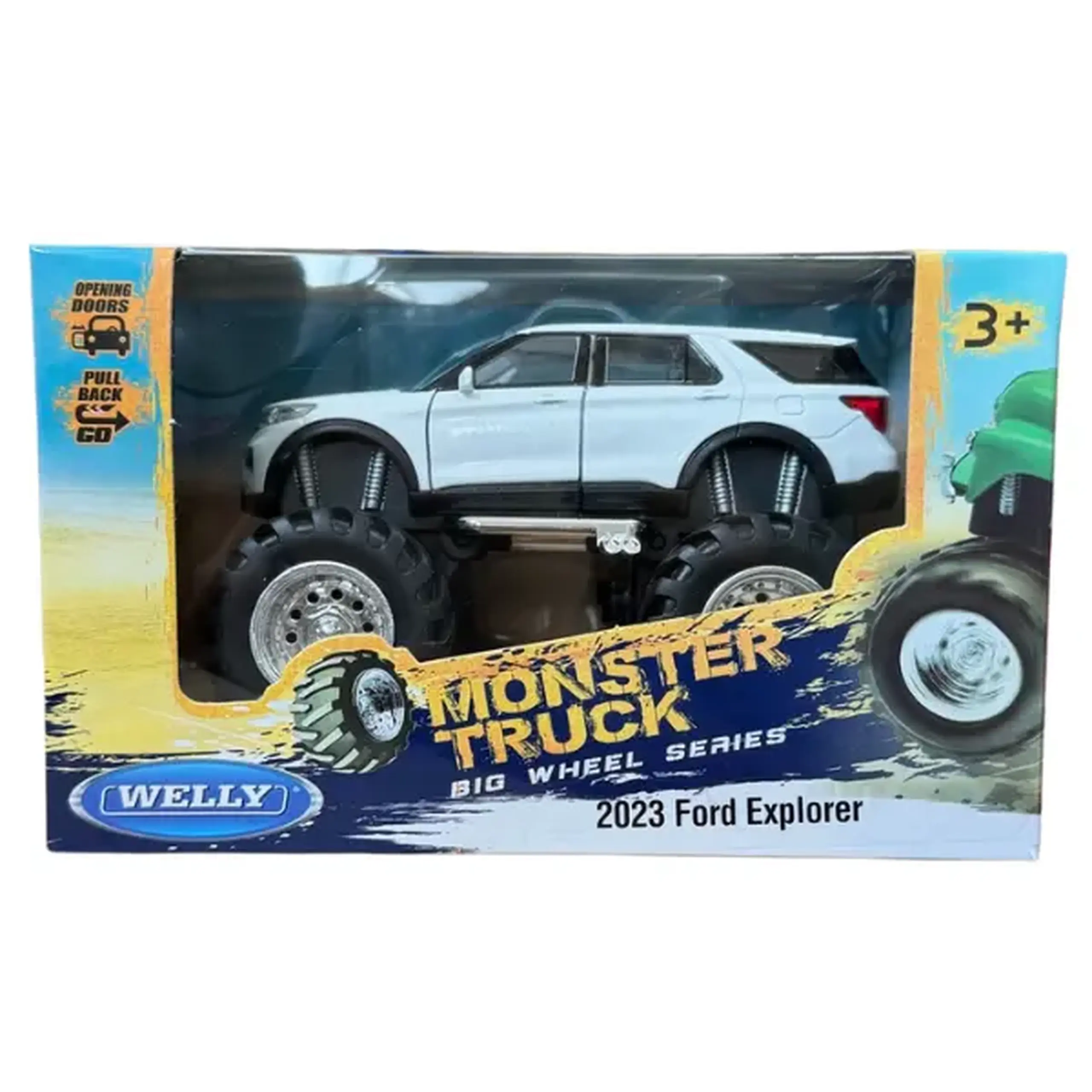 Monster Truck metalic 1:38 2023 Ford Explorer, Big Wheel