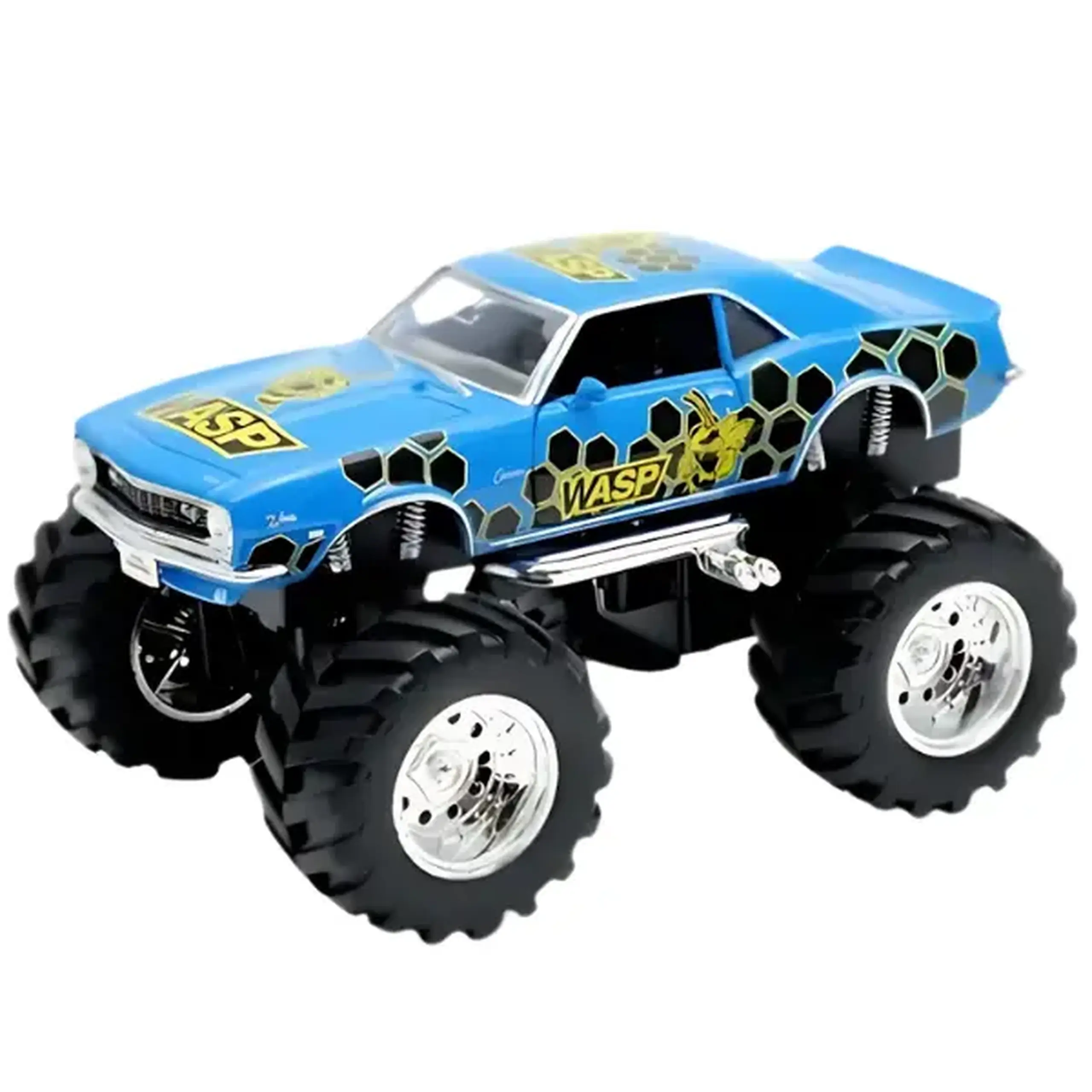 Monster Truck metalic 1968 Chevrolet Camaro Z28 1:38, Big Wheel