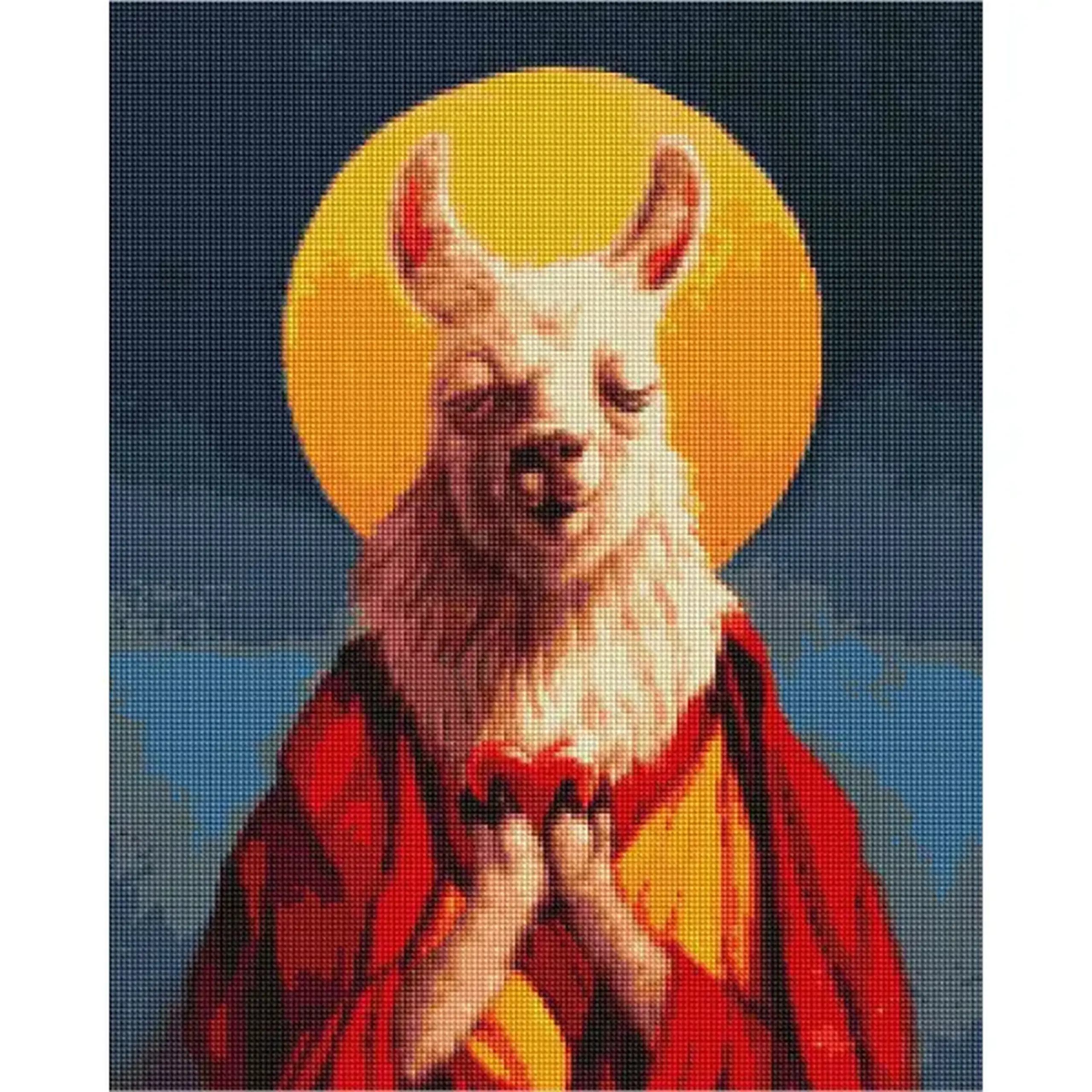 Mozaic cu diamante 40*50 сm (fără cutie) – Dalai - Lama, Lucia Heffernan