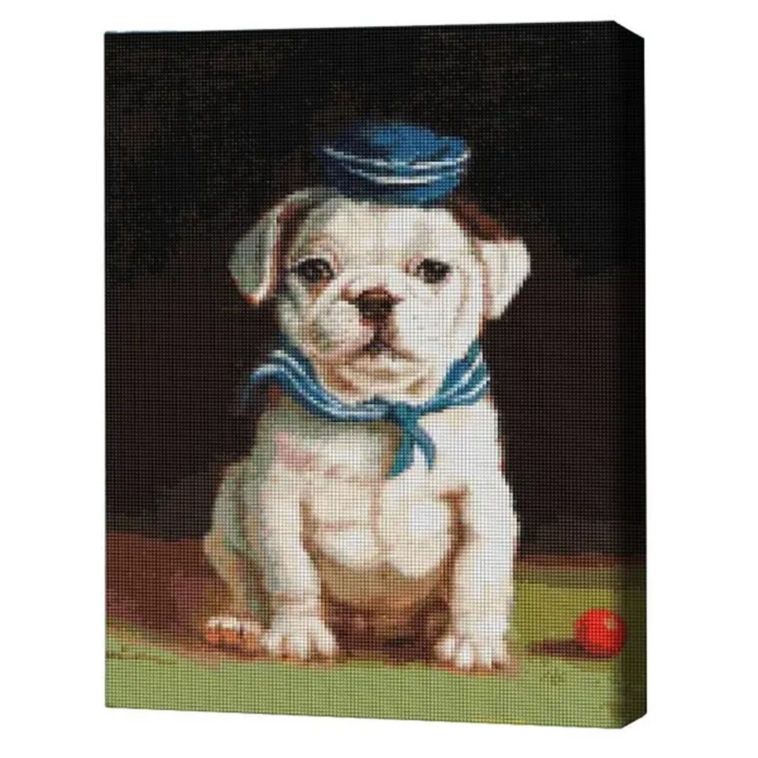 Mozaic cu diamante 40*50 сm (fără cutie) – Bulldog, Lucia Heffernan