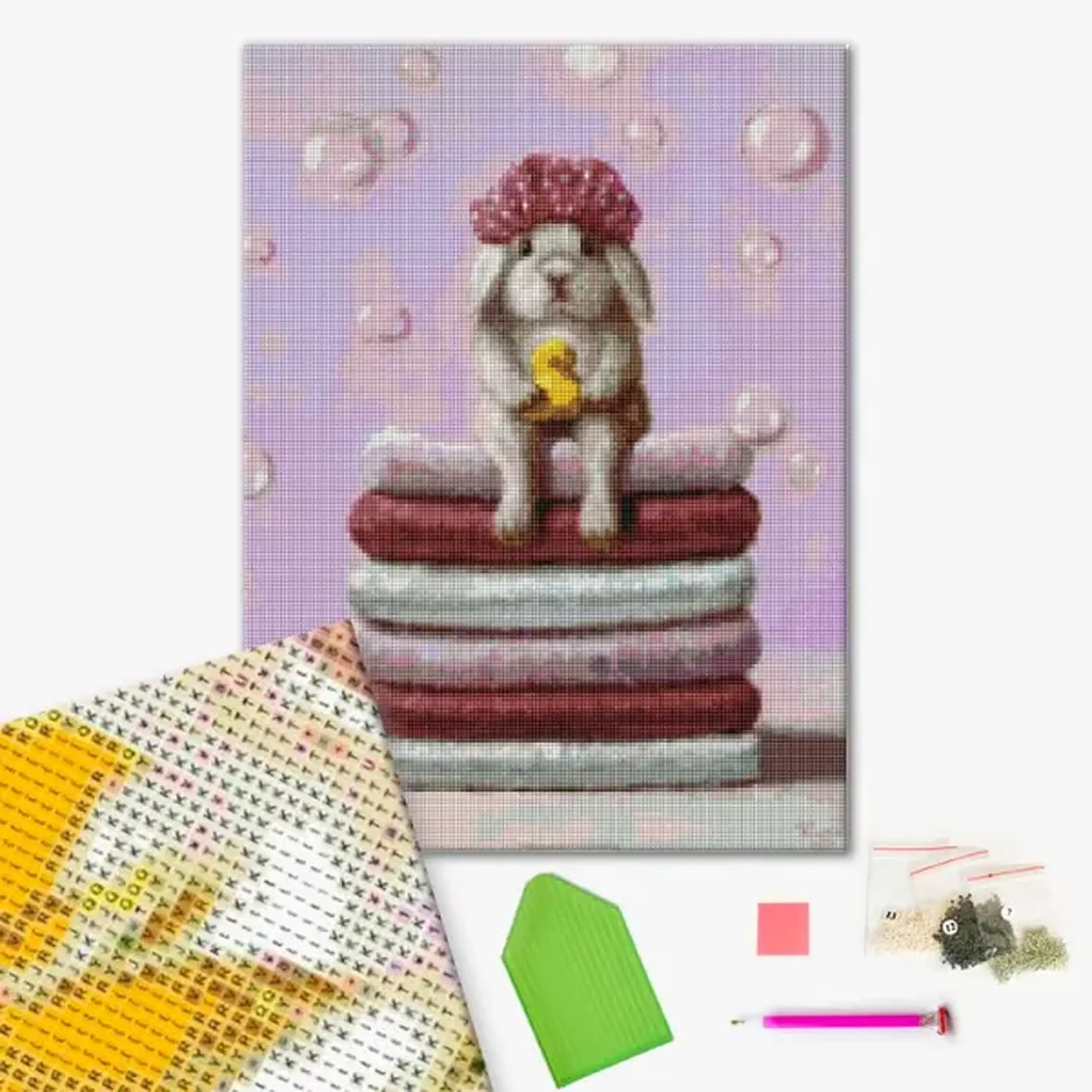 Mozaic cu diamante 40*50 сm (fără cutie) – Ziua de baie, Lucia Heffernan