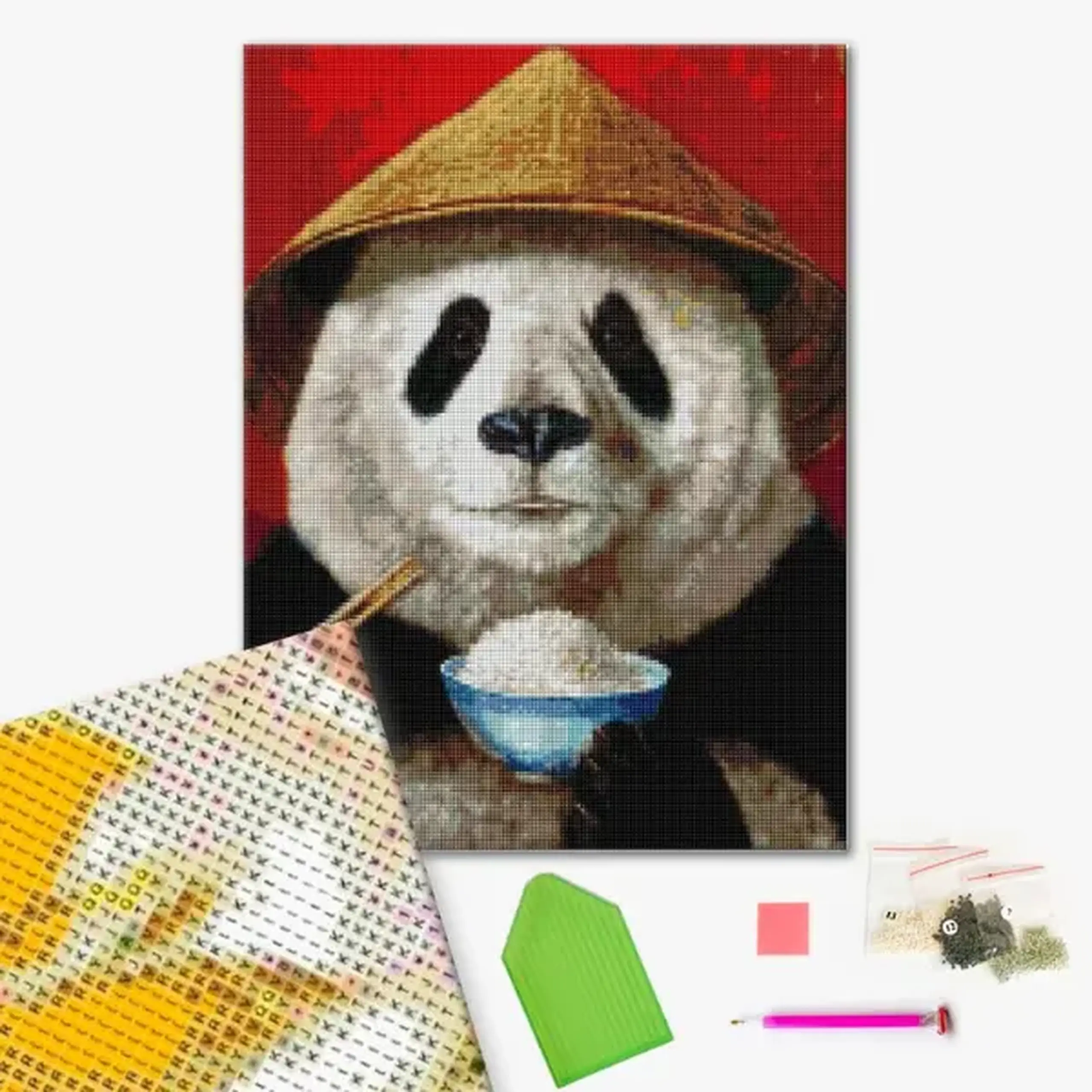 Mozaic cu diamante 40*50 сm (fără cutie) – Panda, Lucia Heffernan