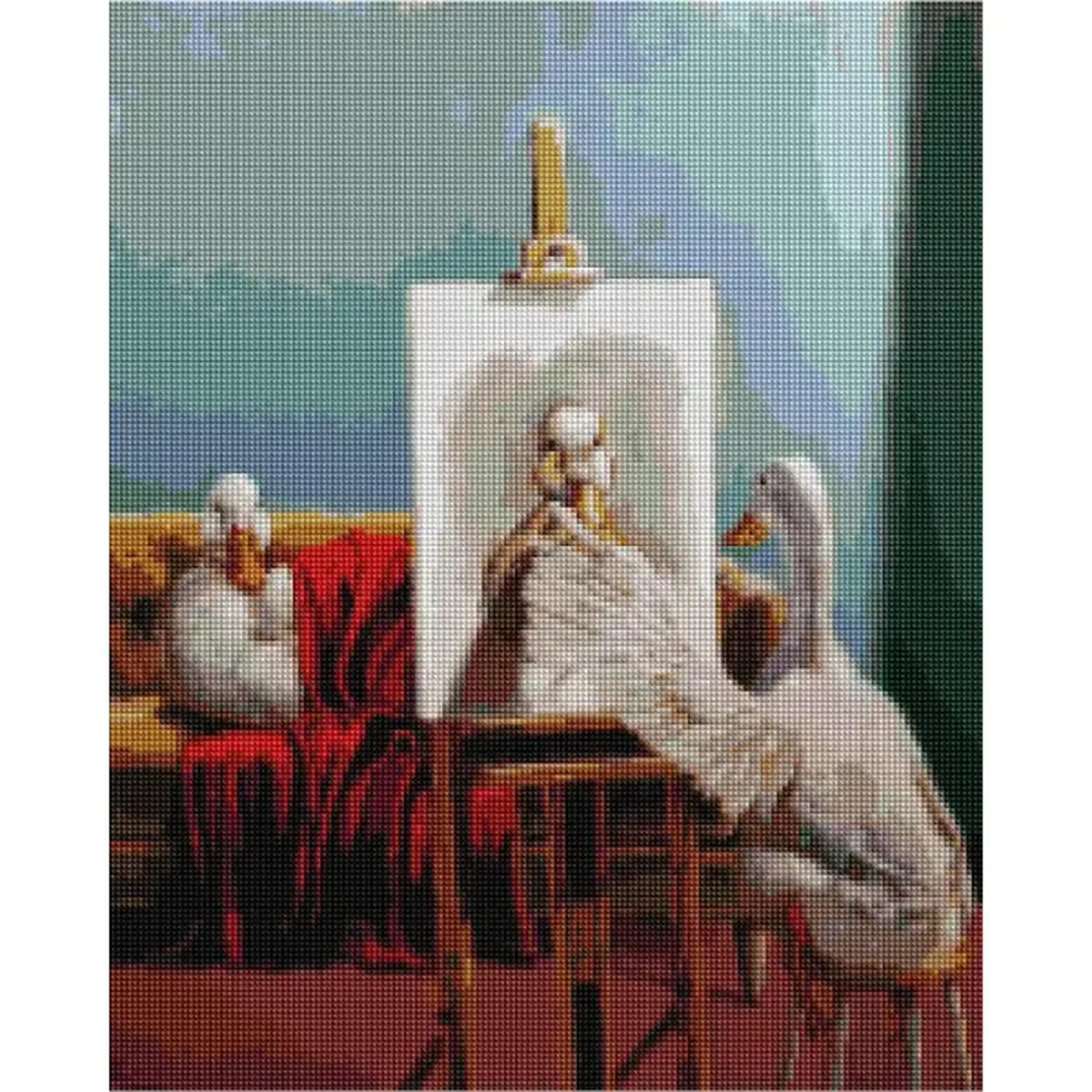 Mozaic cu diamante 40*50 сm (fără cutie) – Rața - Atelier, Lucia Heffernan