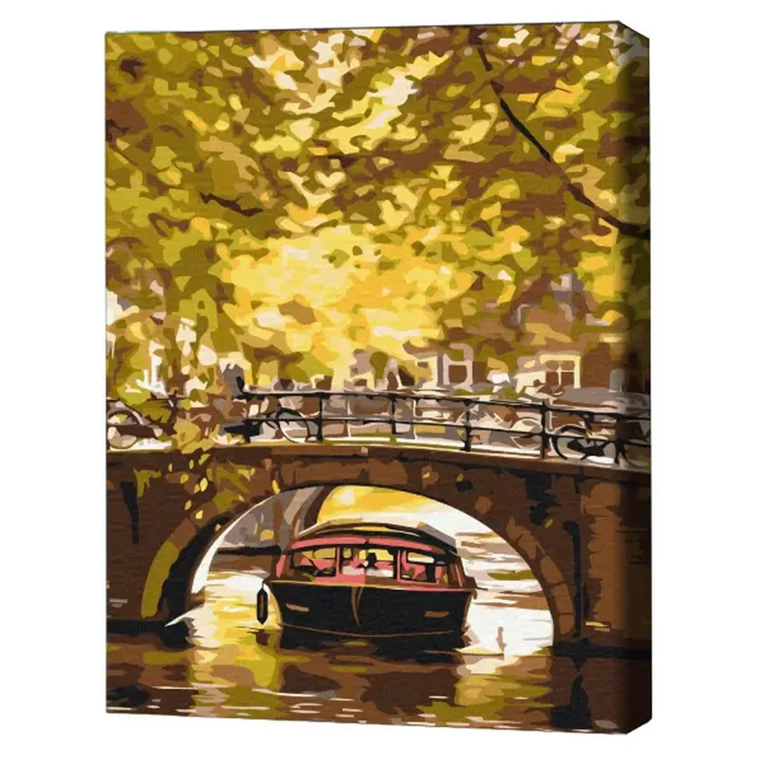 Pictură pe numere 40x50 cm (fără cutie) – Plimbare cu barca pe canale