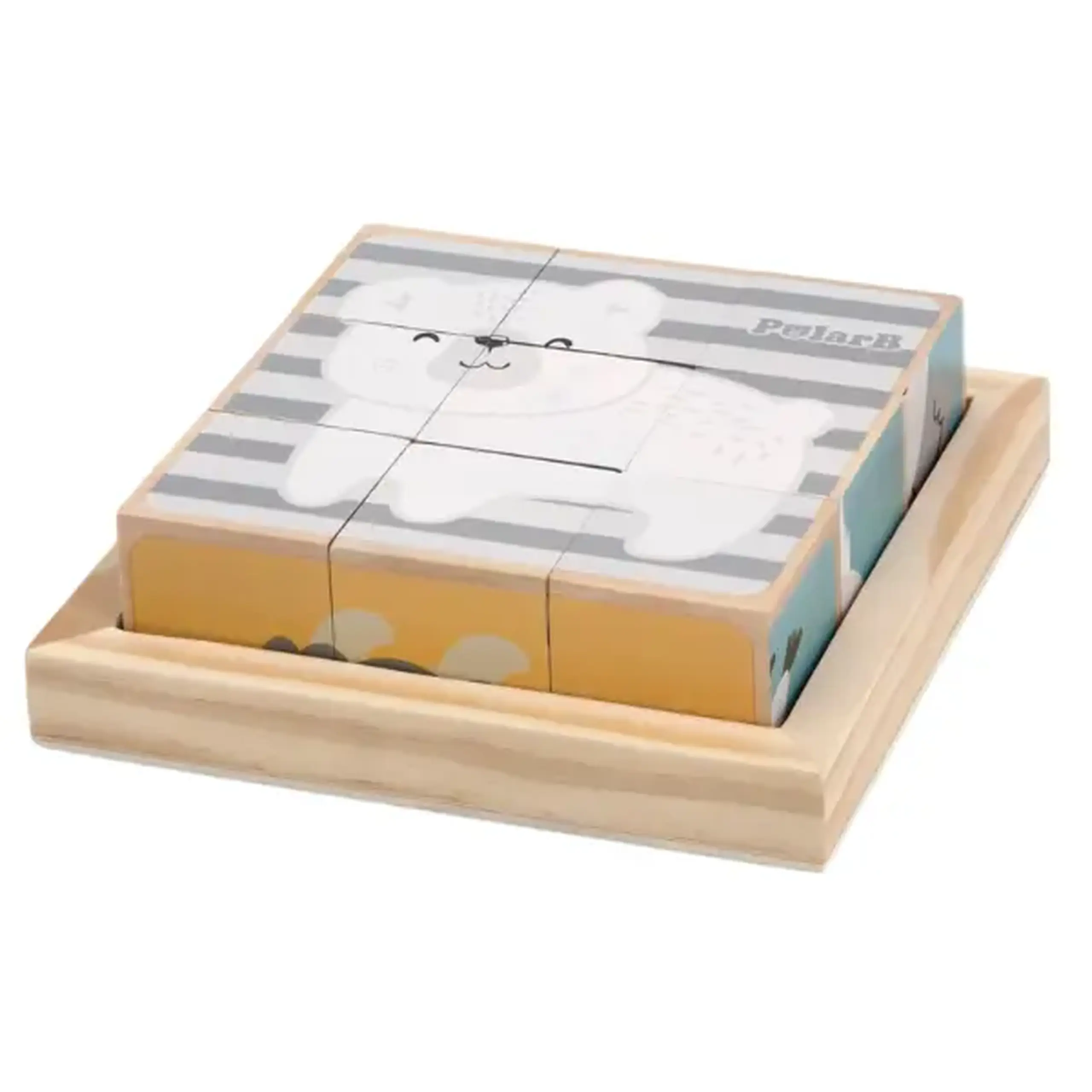 Puzzle-cuburi "Animăluțe"