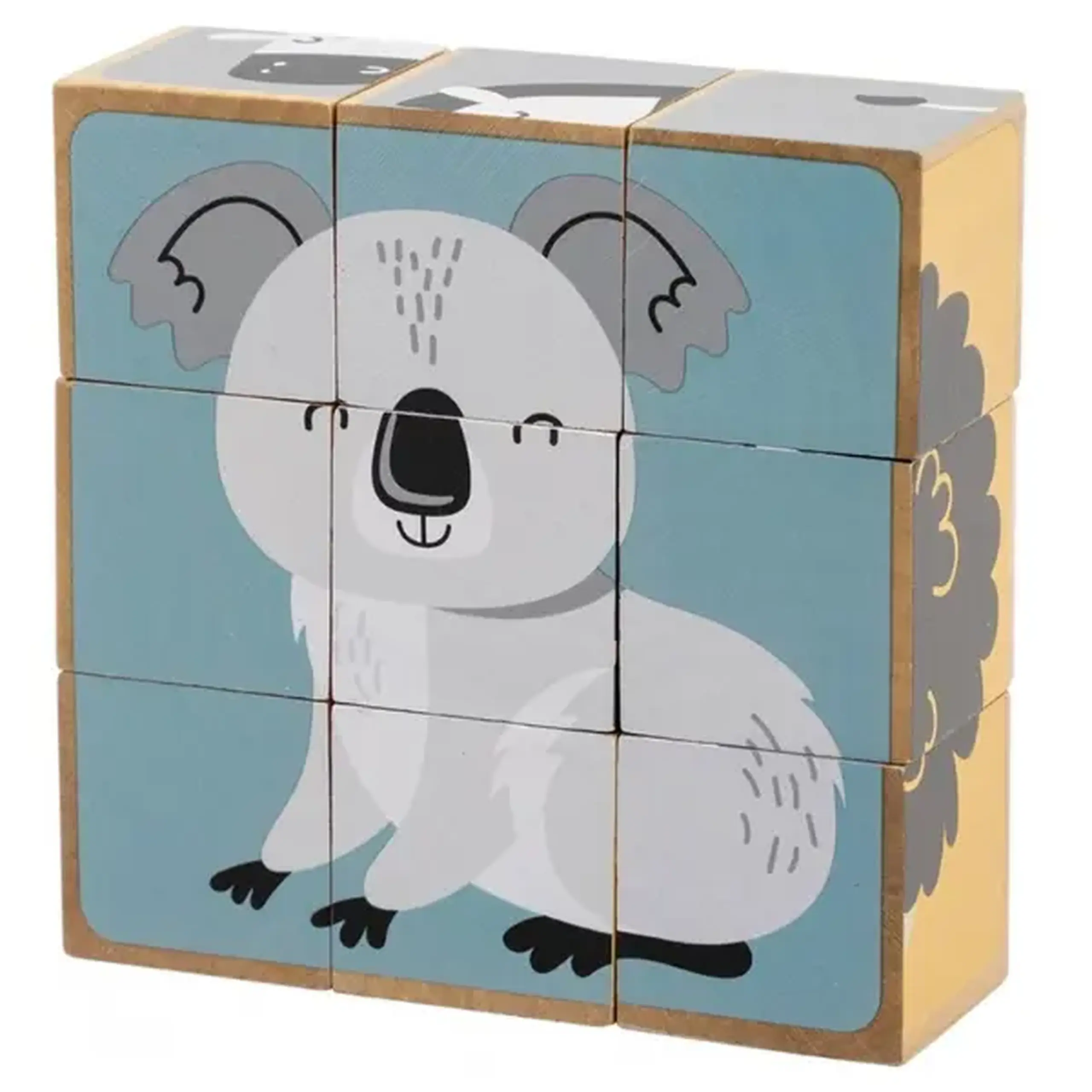 Puzzle-cuburi "Animăluțe"