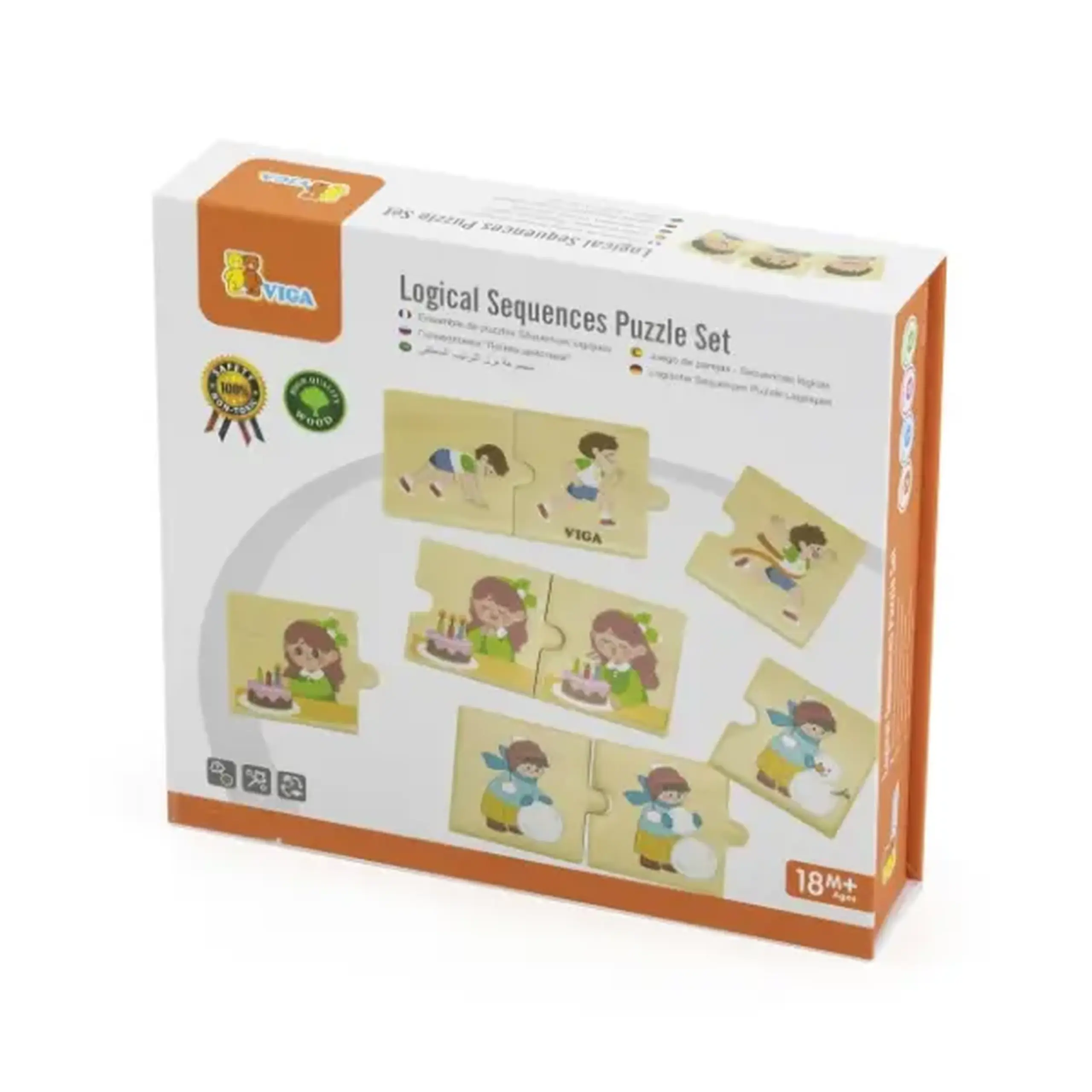 Joc logic de puzzle „Activități zilnice” 24 elem.