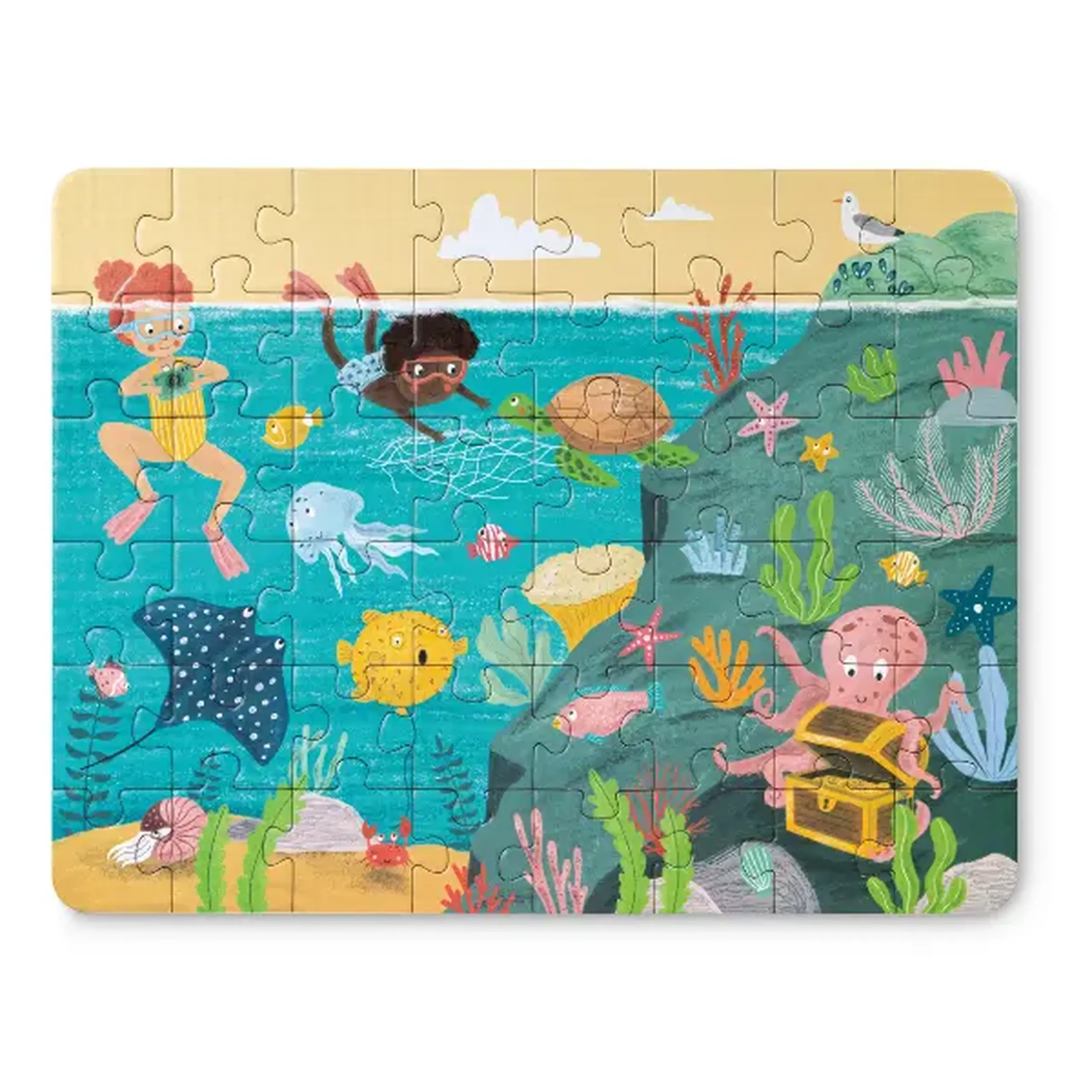 Set puzzle 3 în 1 "Prietenii Oceanului"