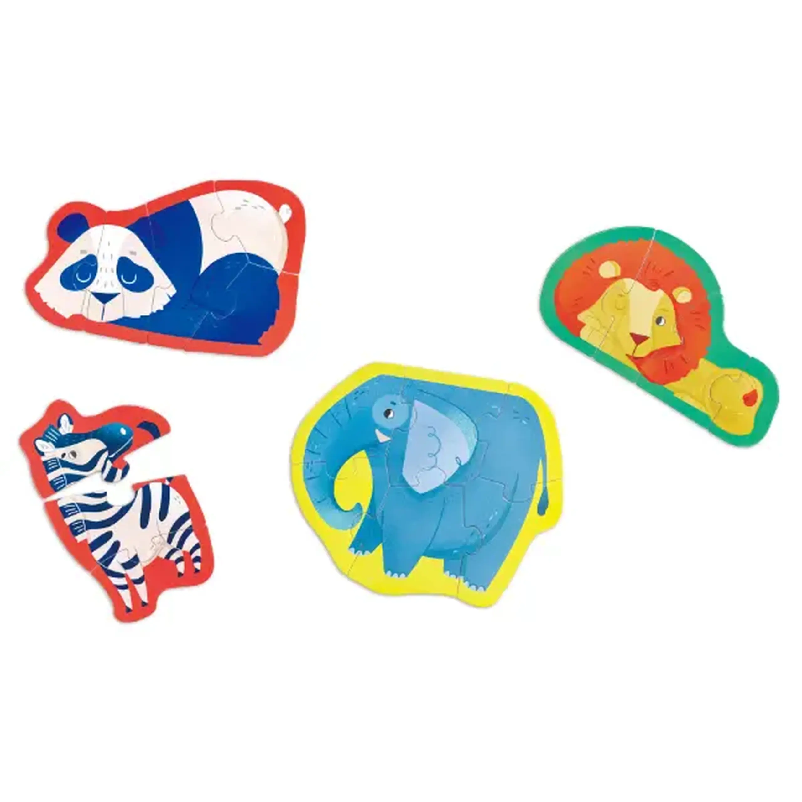 Set puzzle 10 în 1 "Prietenii Junglei"