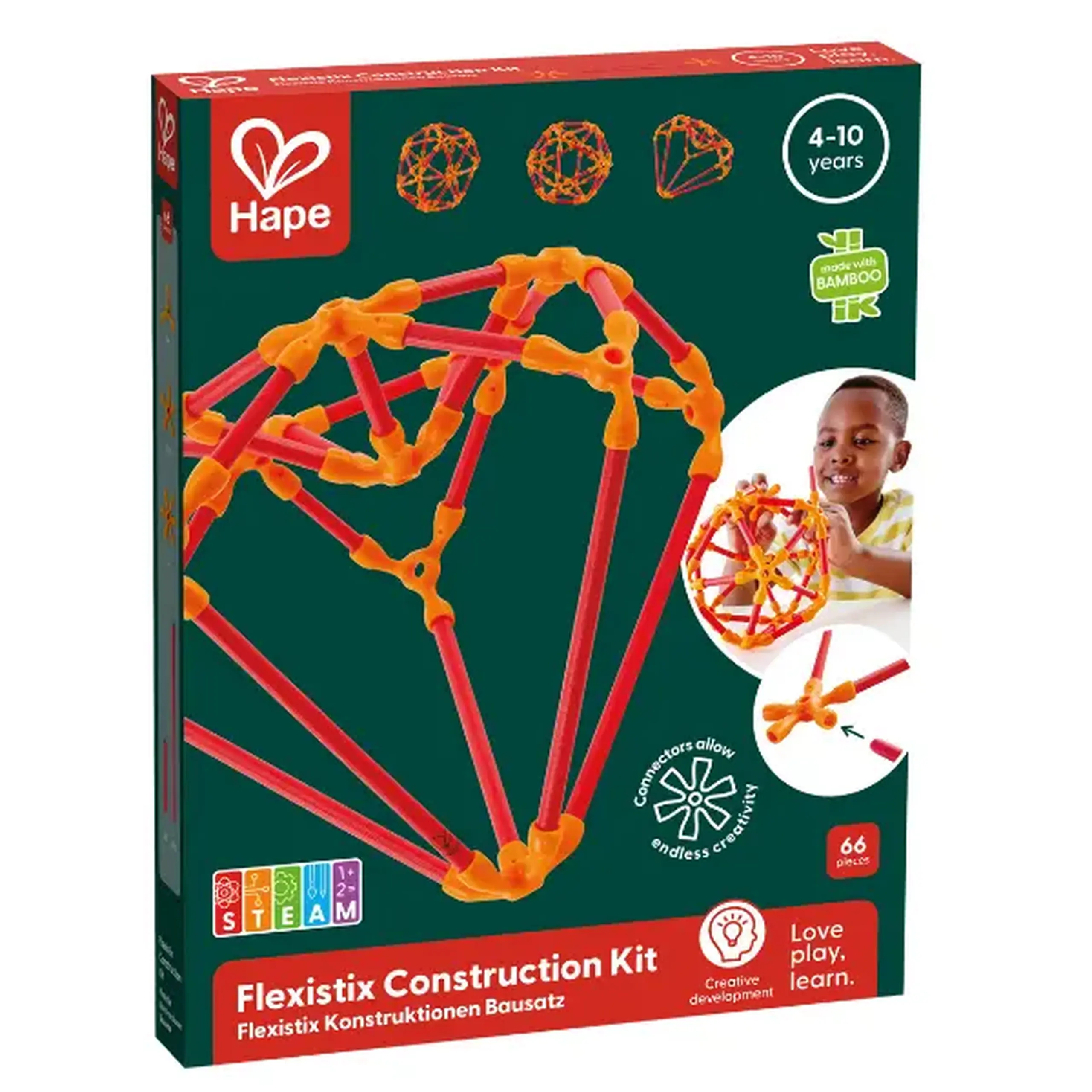 Set de construcție din bambus "Flexistix"