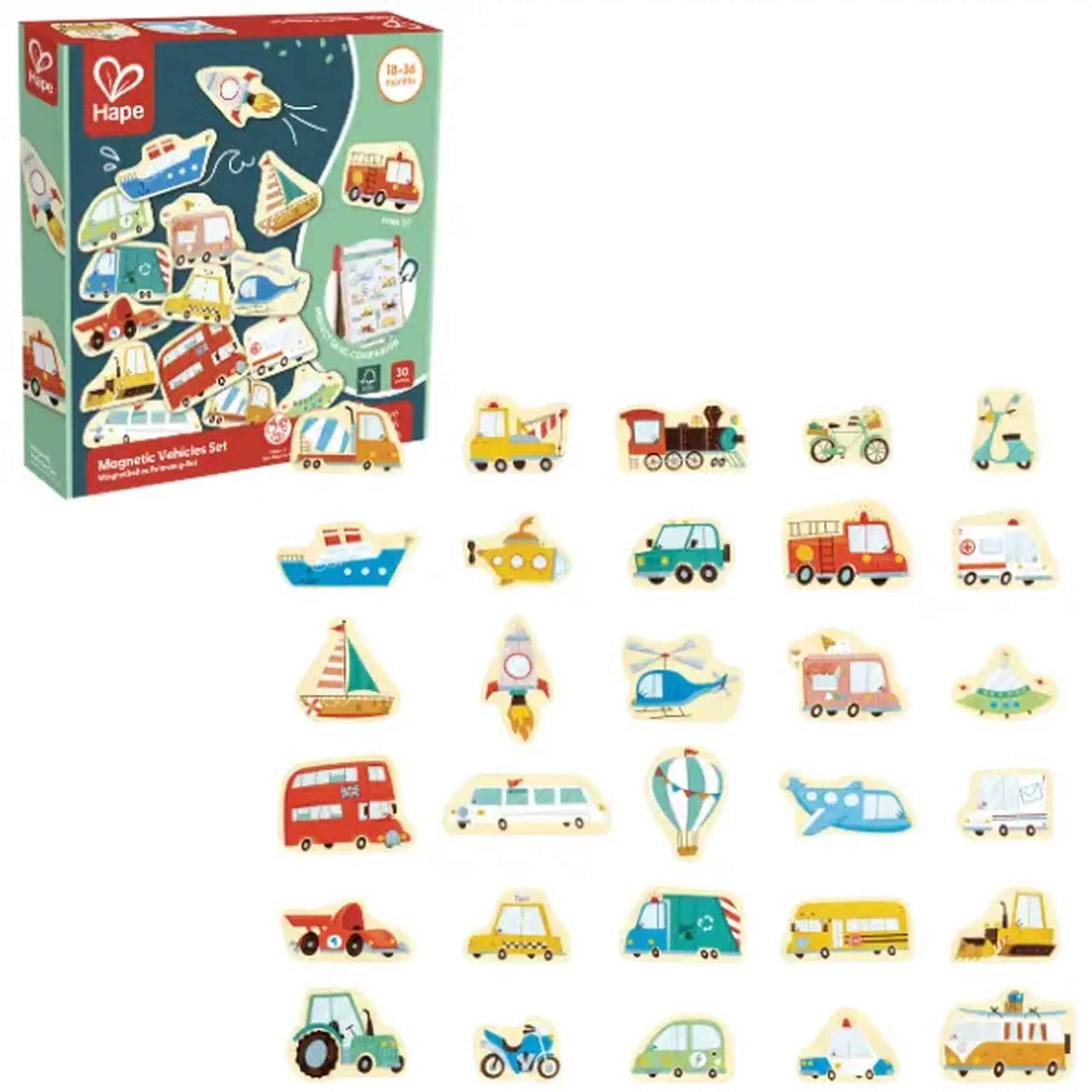 Set de figurine magnetice „Transport”