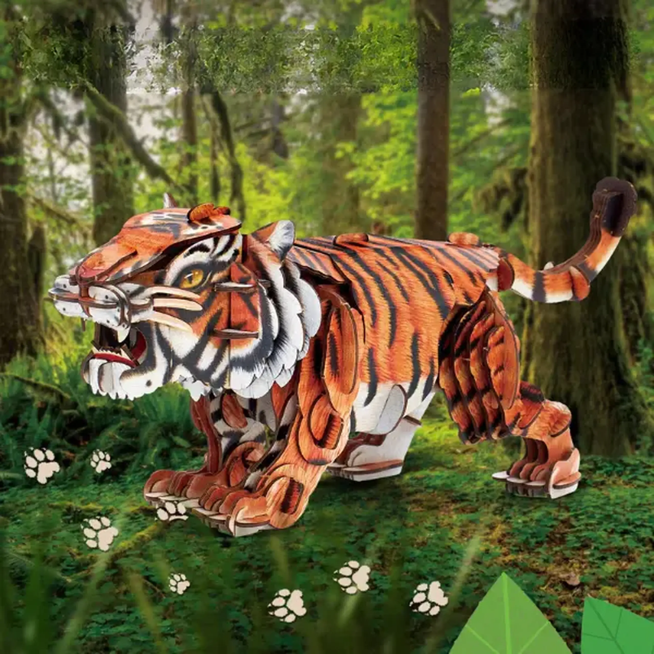 3D puzzle "Tigrul Siberian", 87 elemente