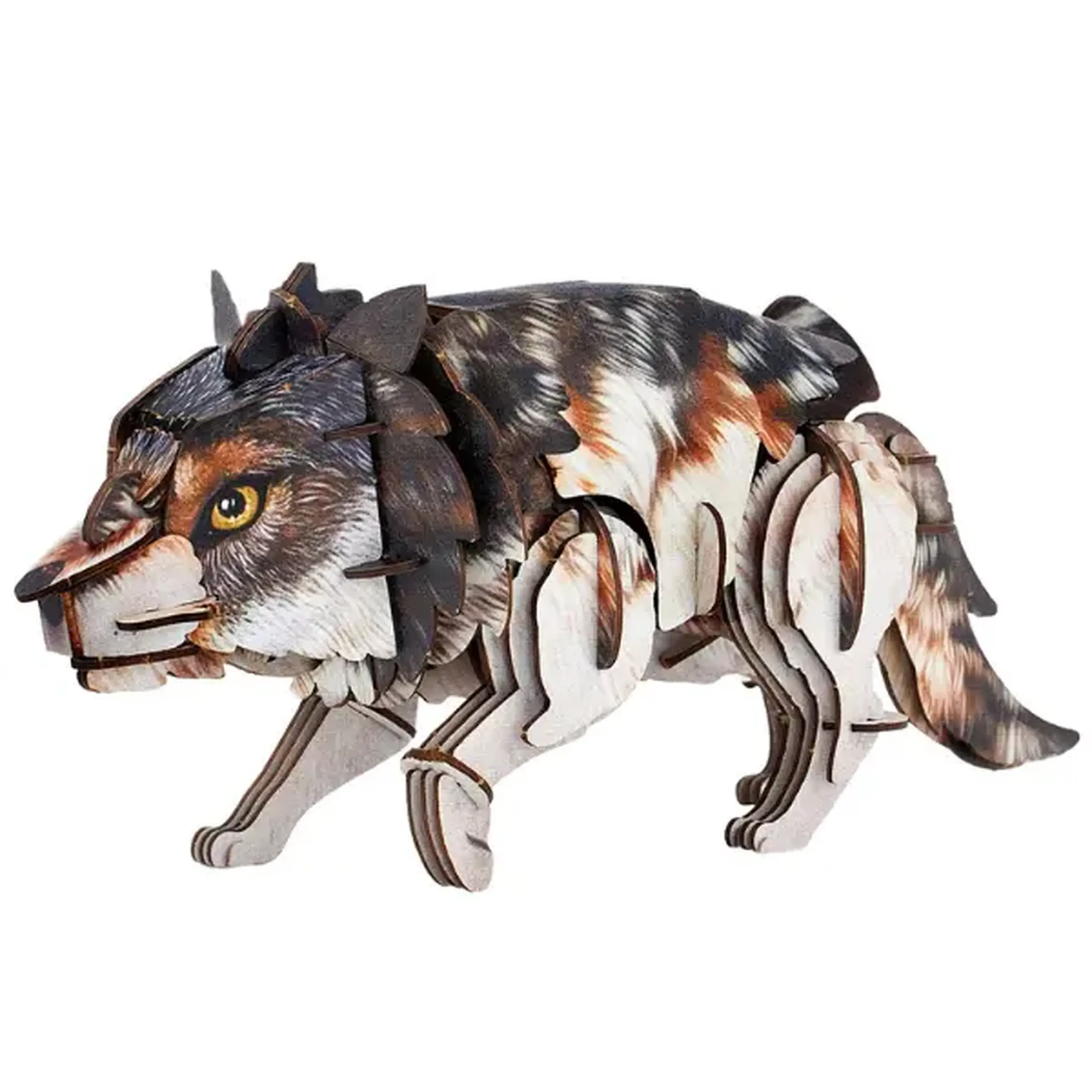 3D puzzle "Lupul Gri", 58 elemente