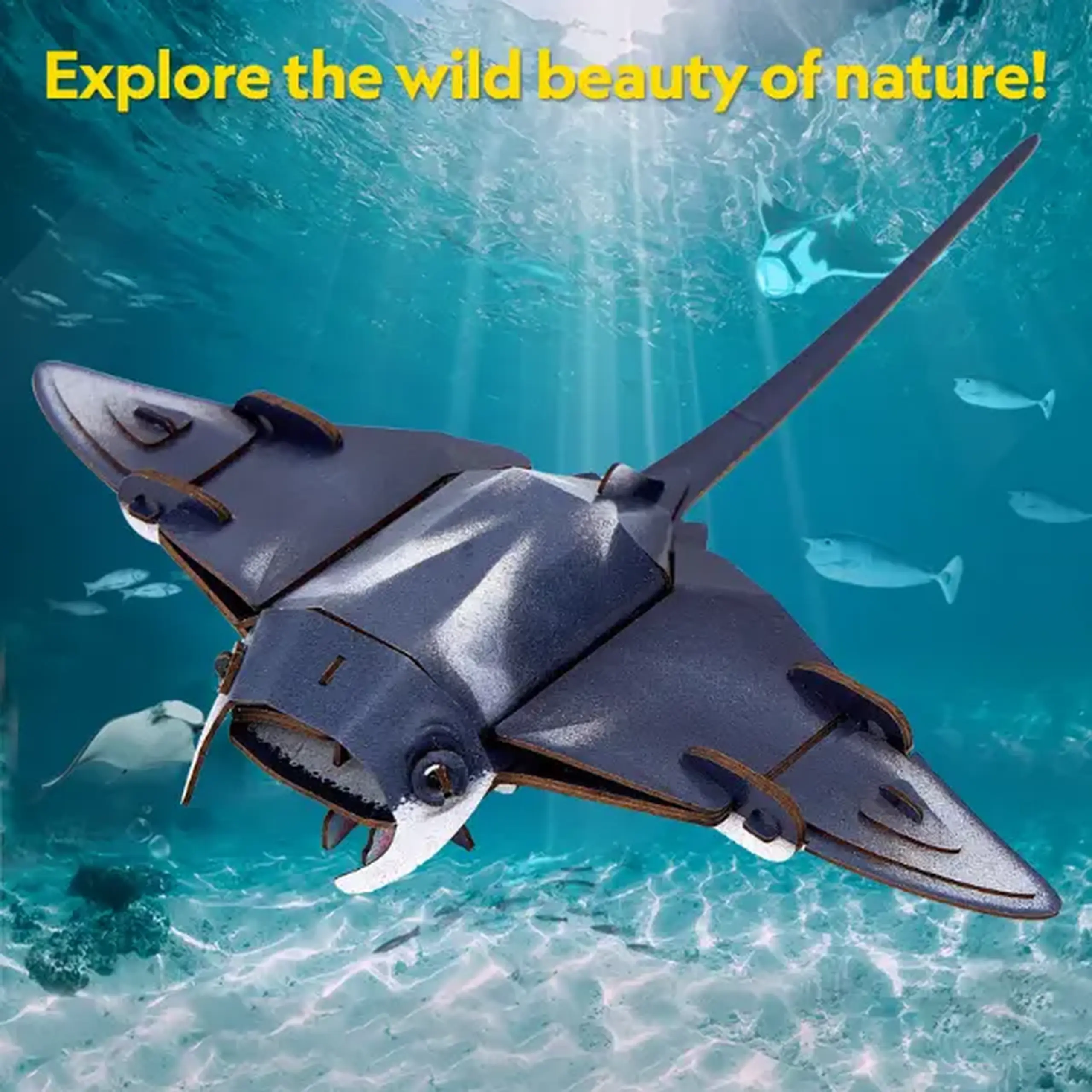 3D puzzle "Manta", 53 elemente