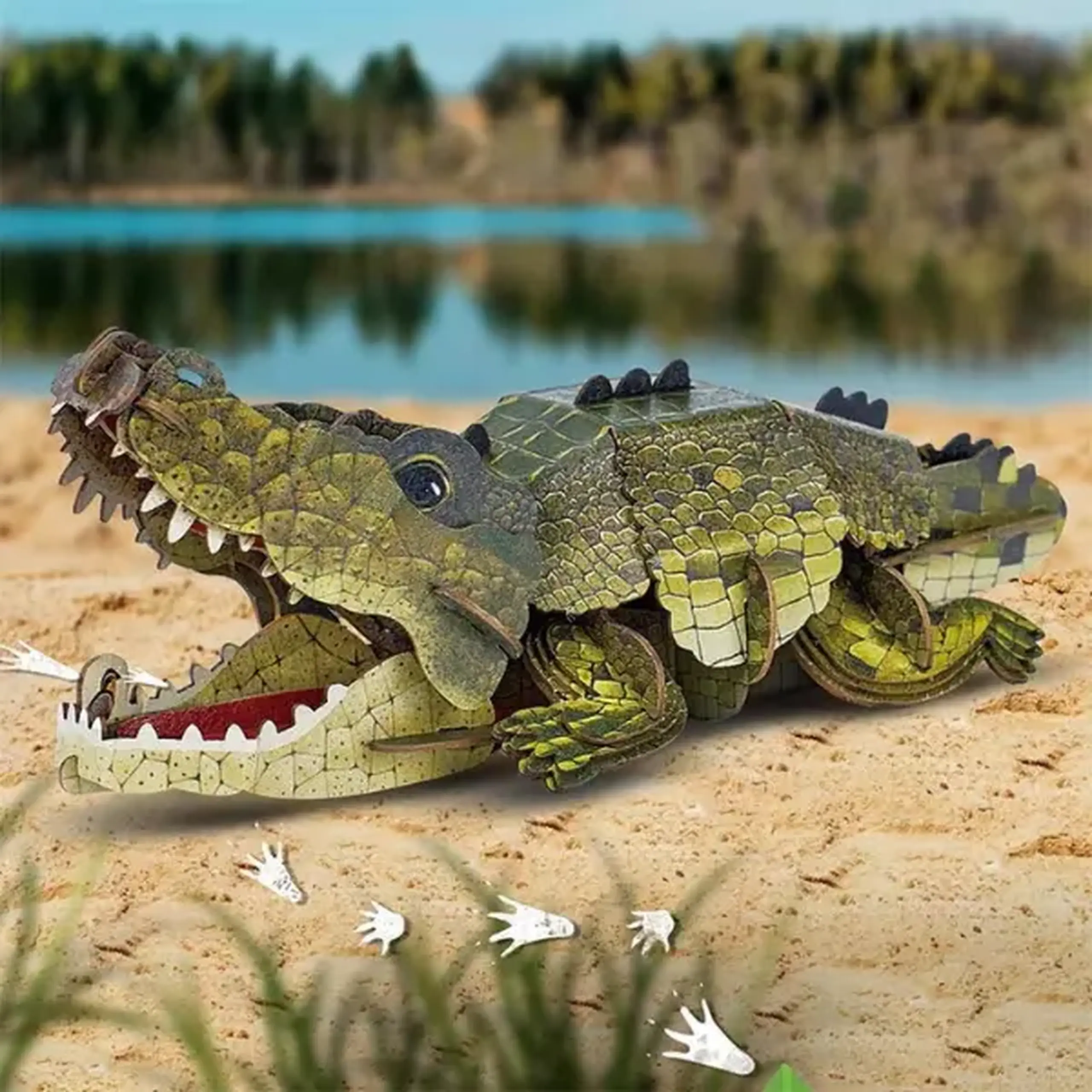 3D puzzle "Crocodil", 54 elemente