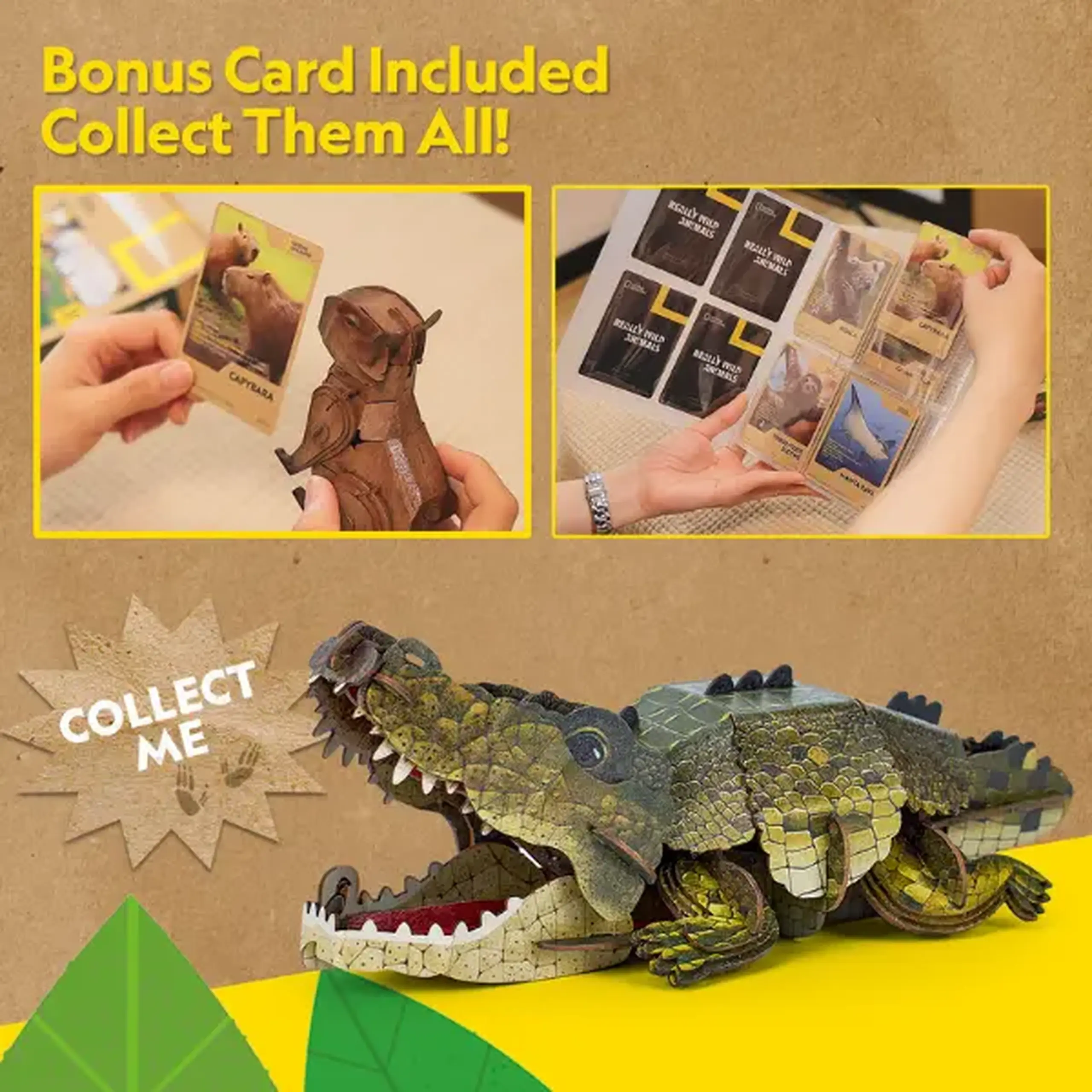 3D puzzle "Crocodil", 54 elemente