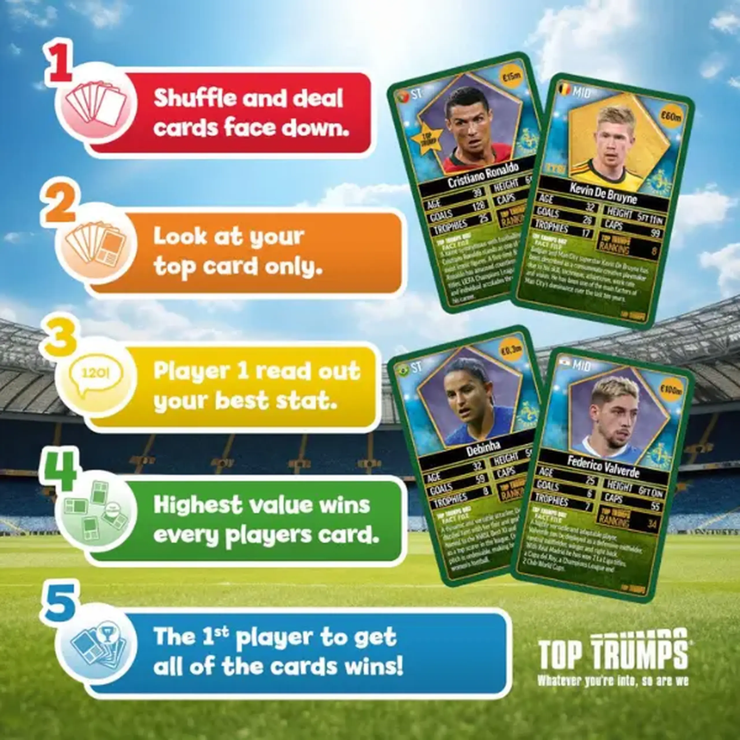 Joc de masă Top Trumps "World Football Stars 200"(5)