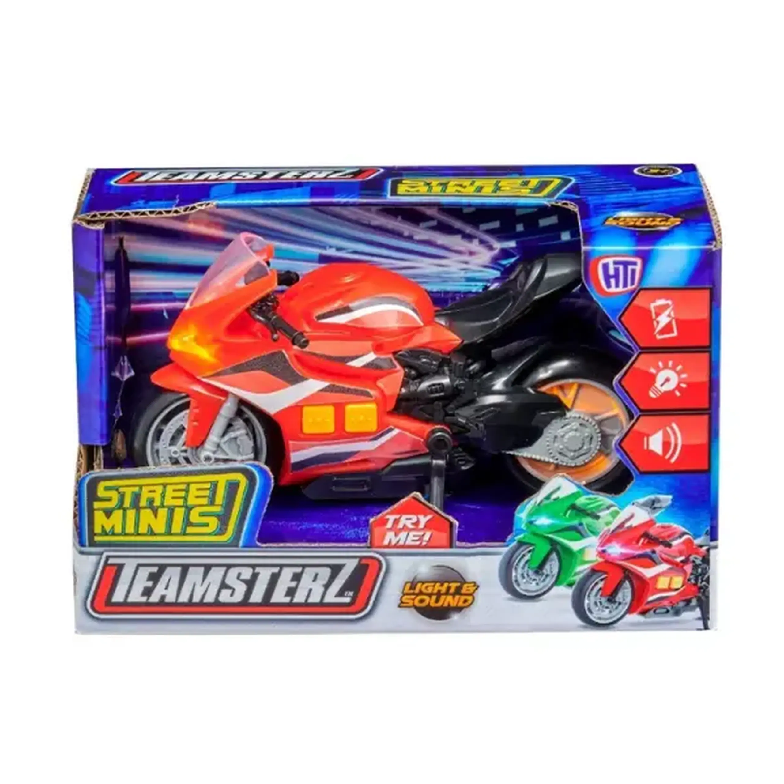 Motocicletă Teamsterz, cu lumini și sunete, în as.