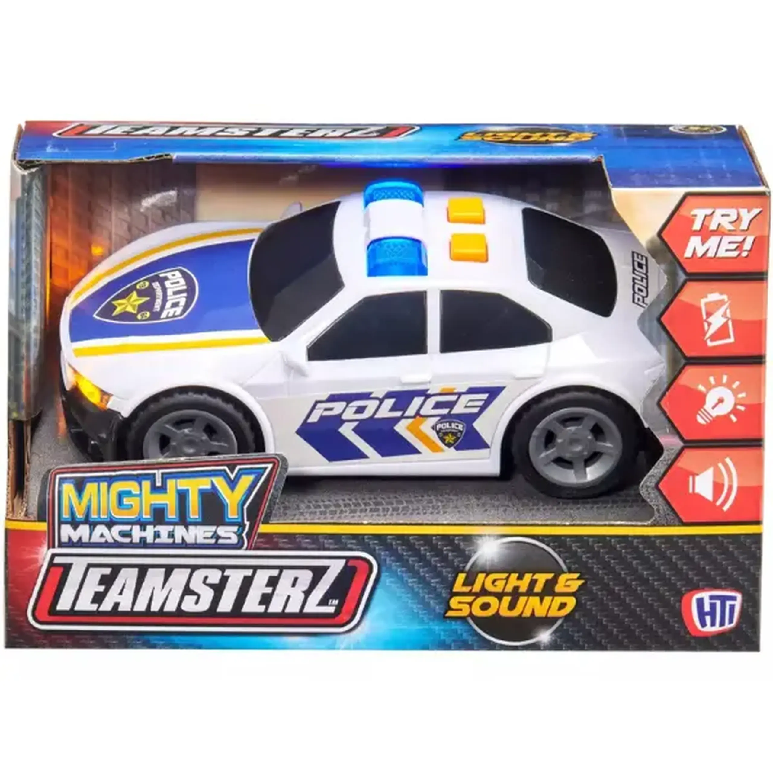 Mașinuță de poliție Teamsterz, cu lumină și sunet