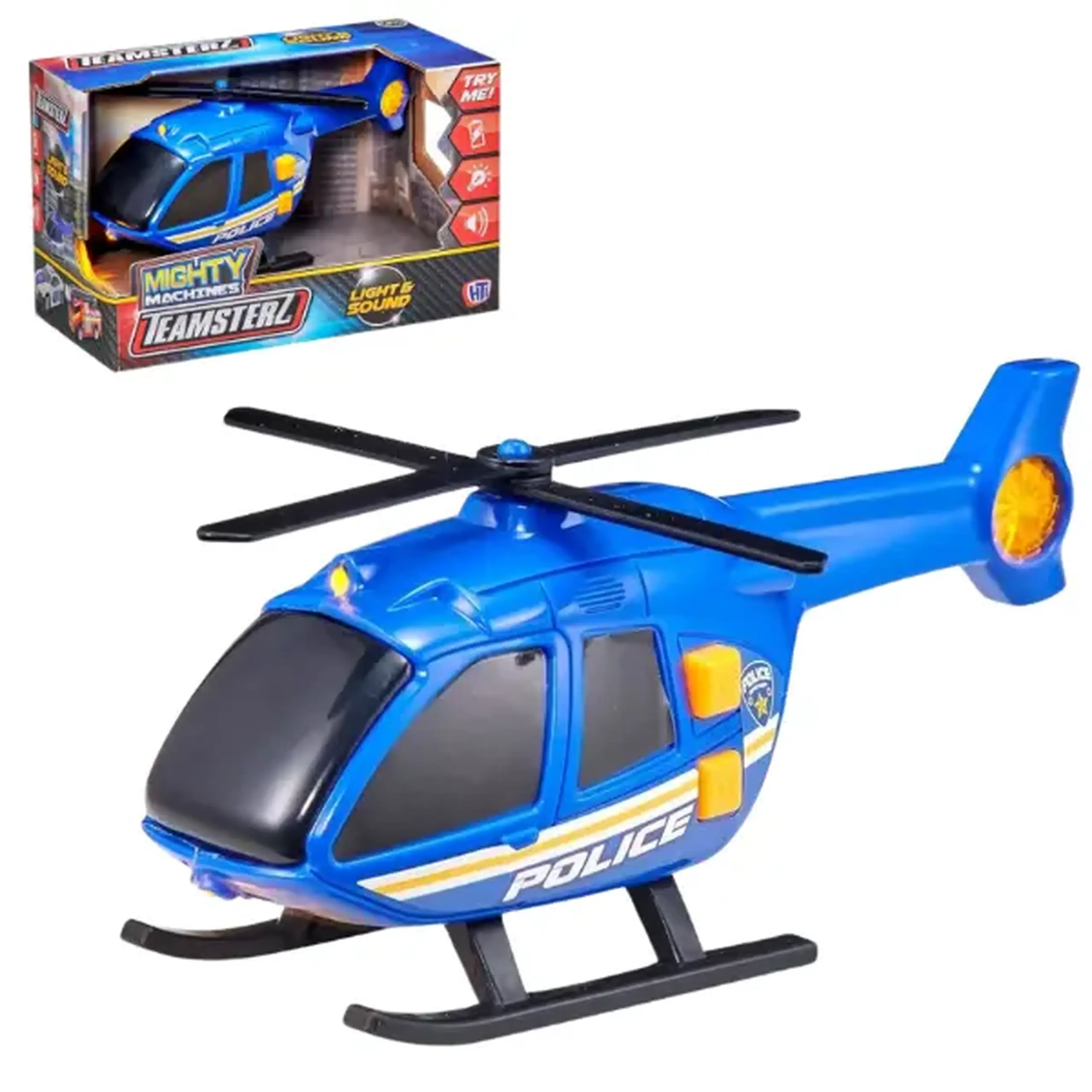 Elicopter de poliție Teamsterz Teamsterz, cu lumină și sunet