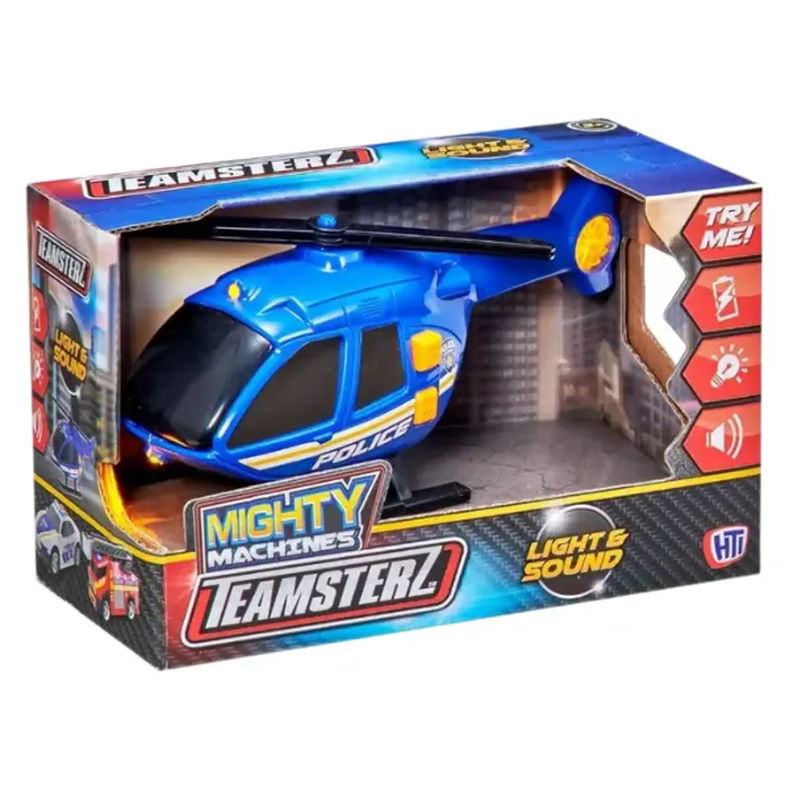 Elicopter de poliție Teamsterz Teamsterz, cu lumină și sunet