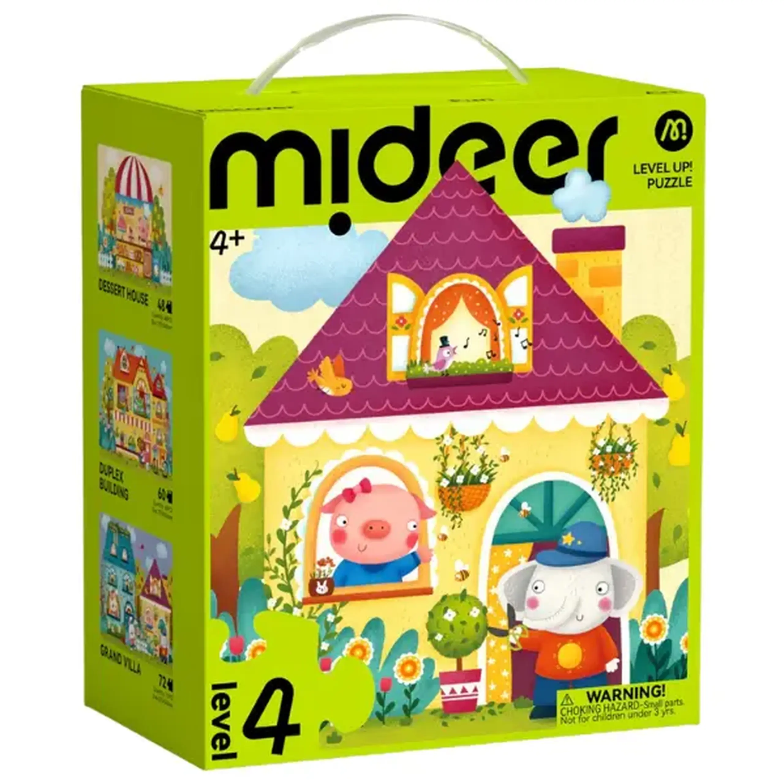 Seria de puzzle-uri "Orășelul de basm", 3 în 1, nivelul 4