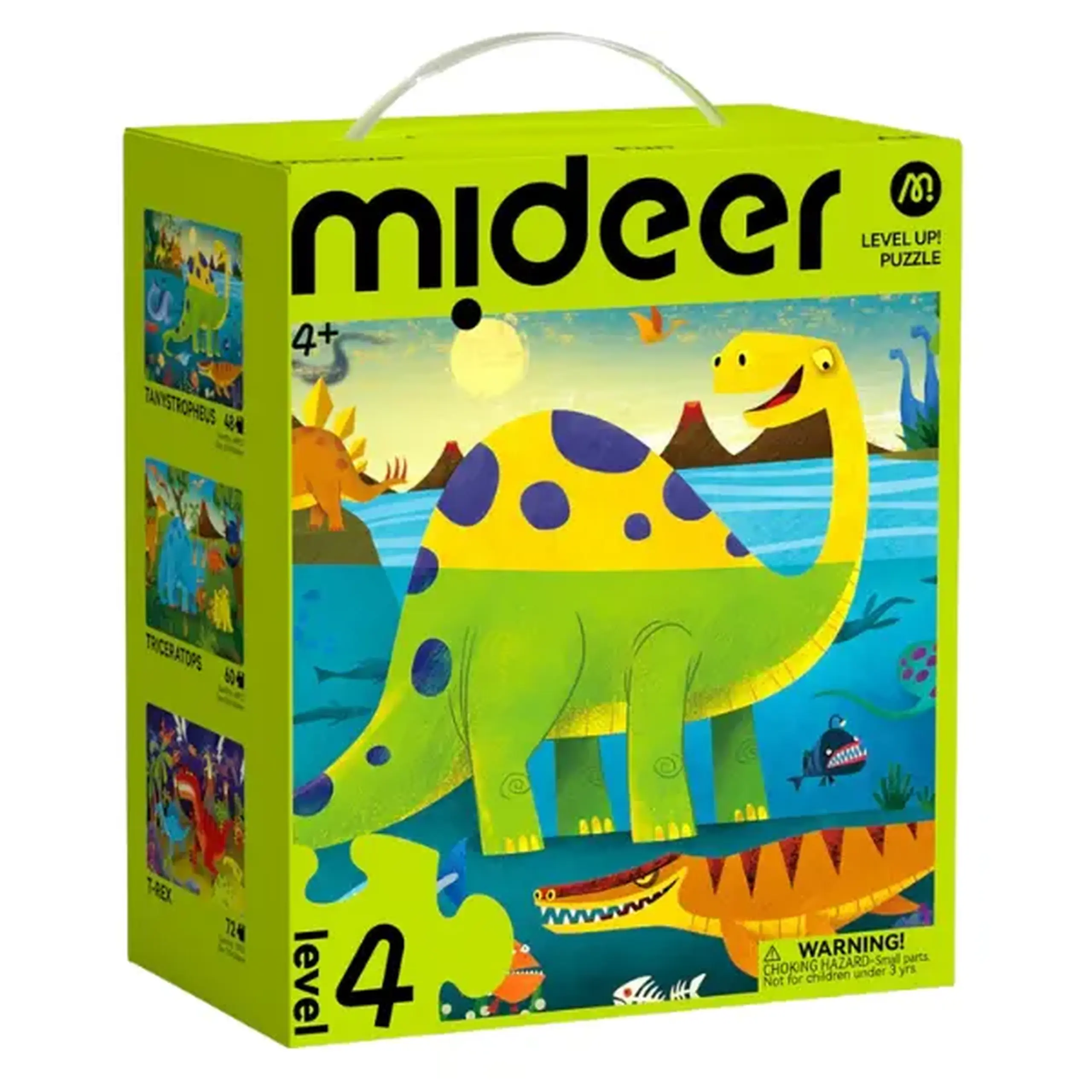 Seria de puzzle-uri "Lumea Dinozaurilor", 3 în 1, nivelul 4