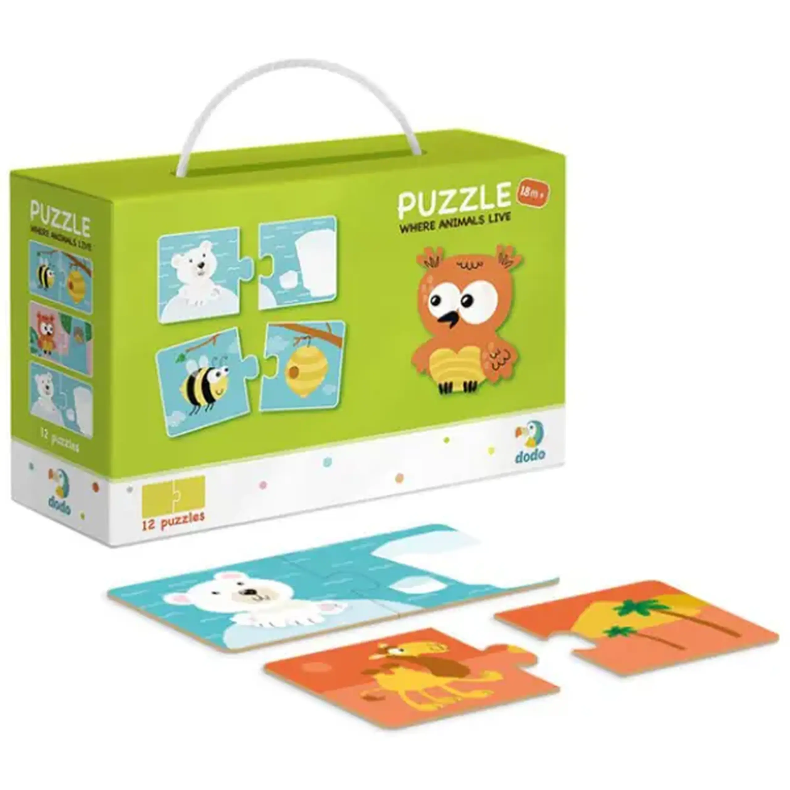 Puzzle "Animalele și căsuțele lor", 24 elem.