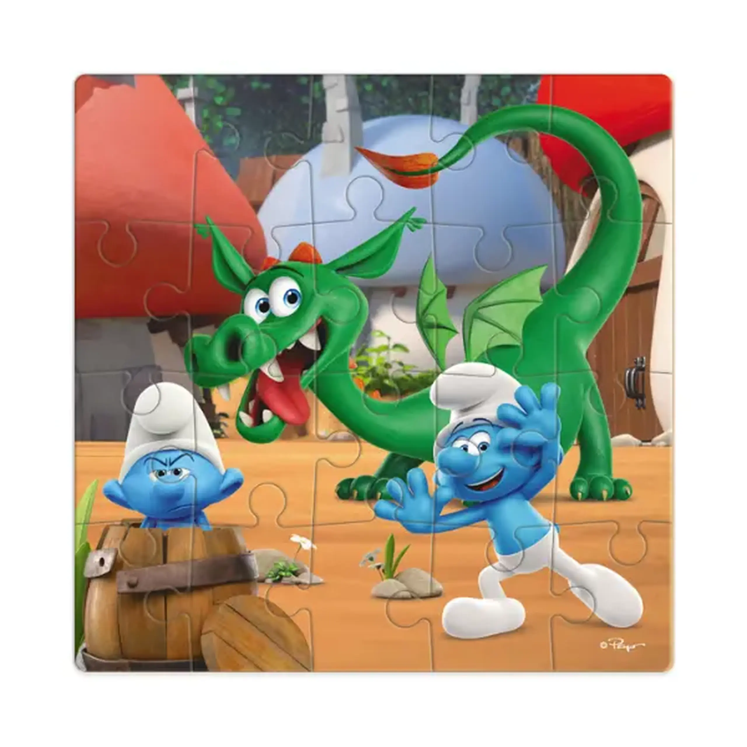 Puzzle "Ascunselea cu dragonul", seria Smurfii, 20 elem.