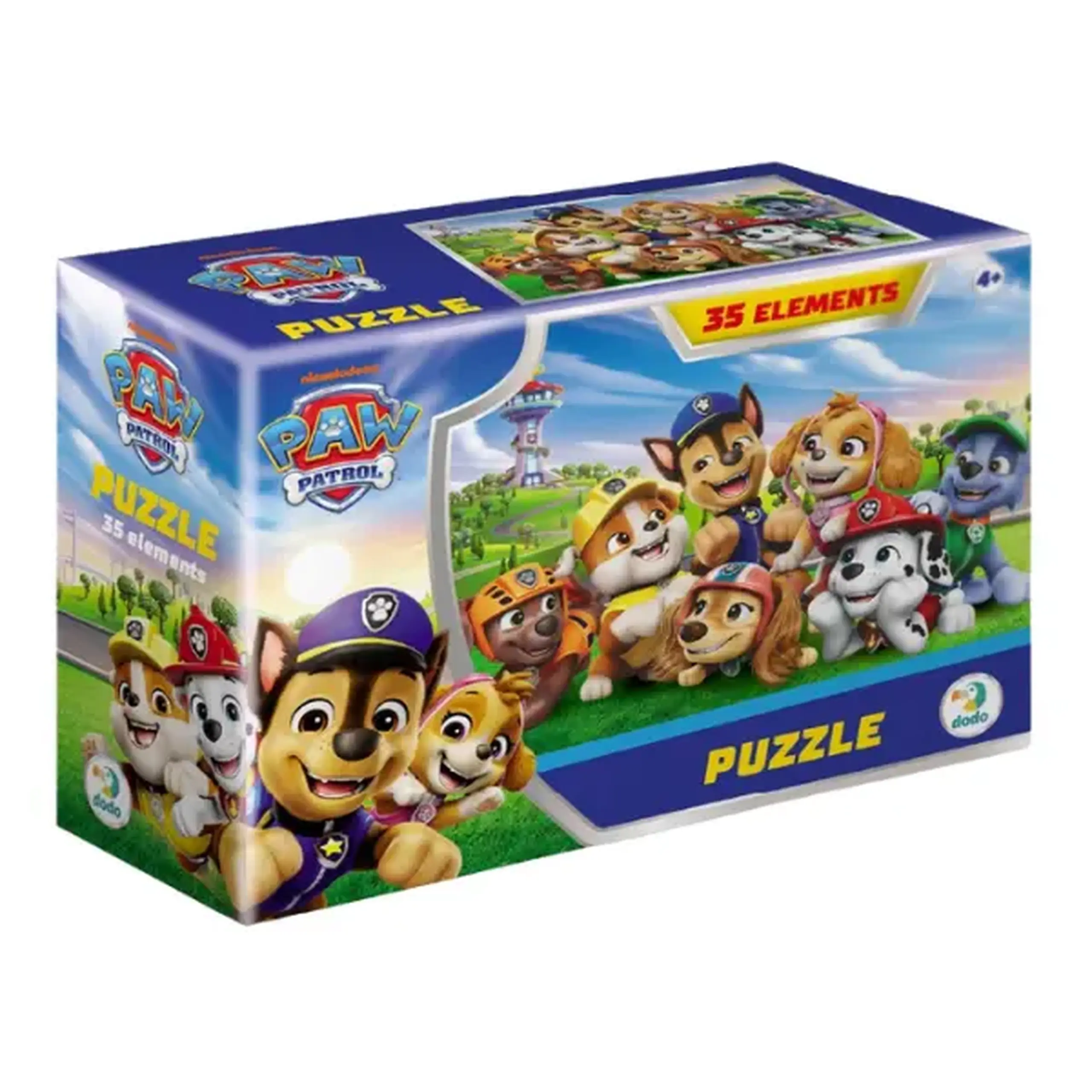 Puzzle-mini "Întâlnire lângă turn", seria Patrula cățelușilor, 35 elem.