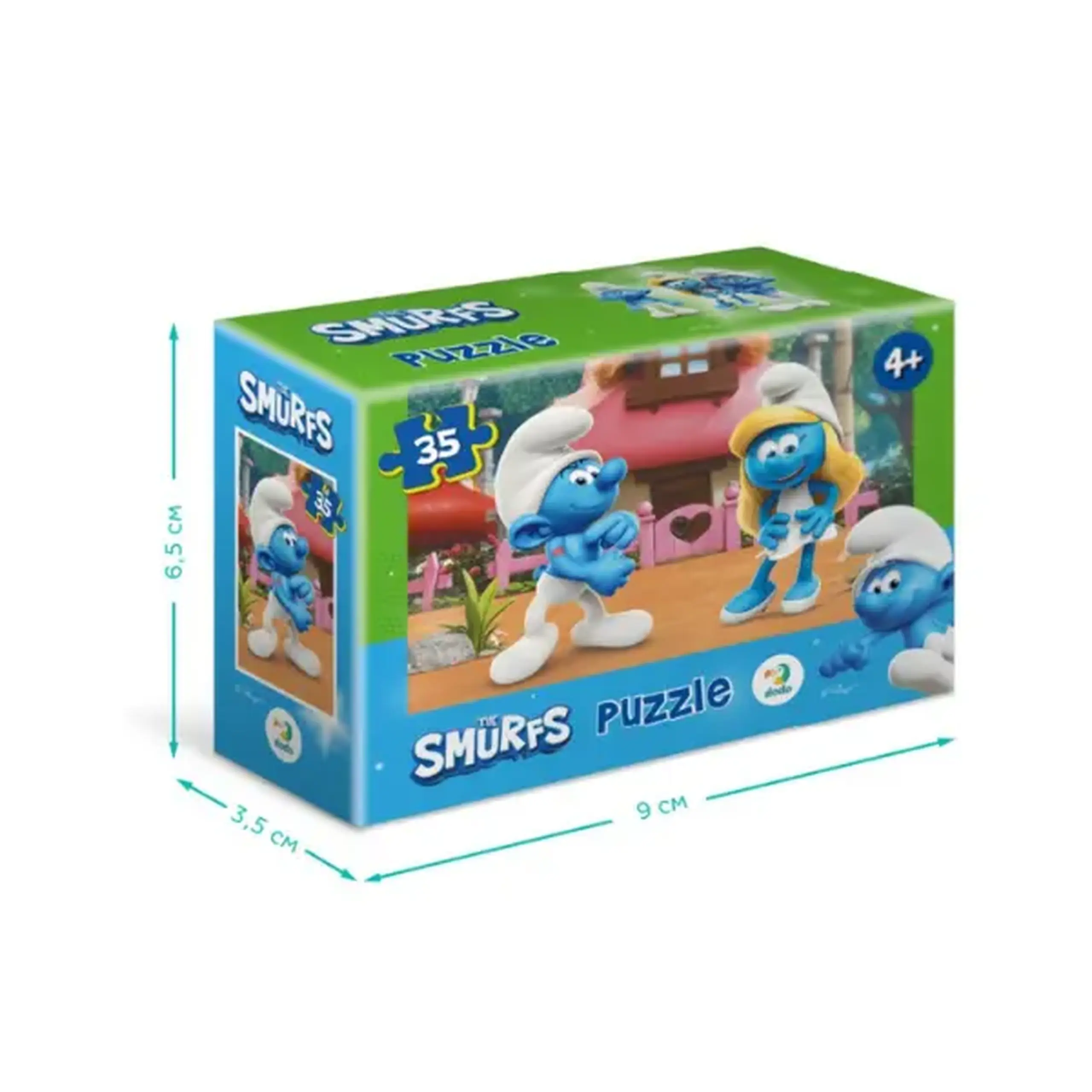 Puzzle-mini "Romantic", seria Smurfii, 35 elem.