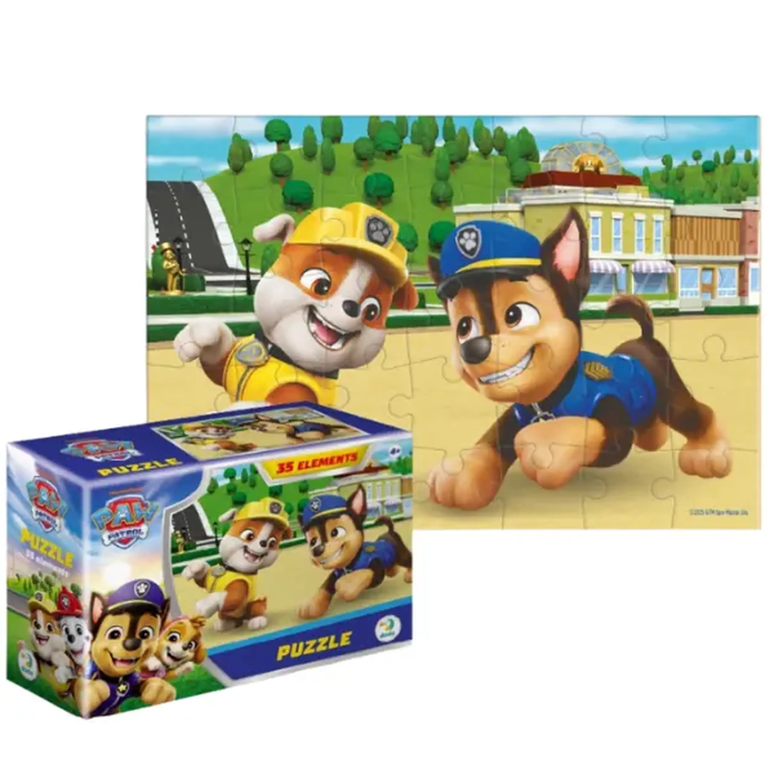 Puzzle-mini "Rubble și Chase", seria Patrula cățelușilor, 35 elem.