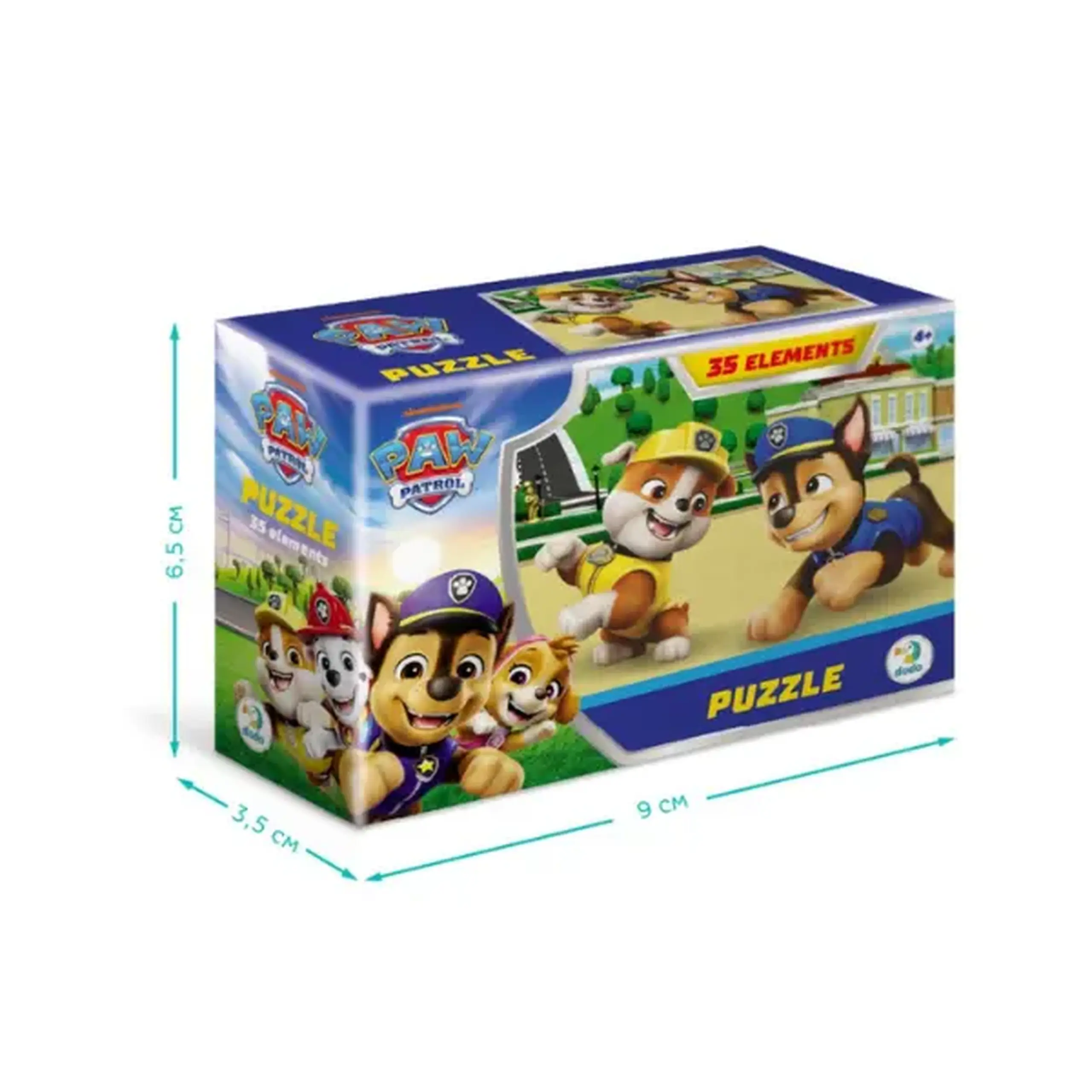 Puzzle-mini "Rubble și Chase", seria Patrula cățelușilor, 35 elem.