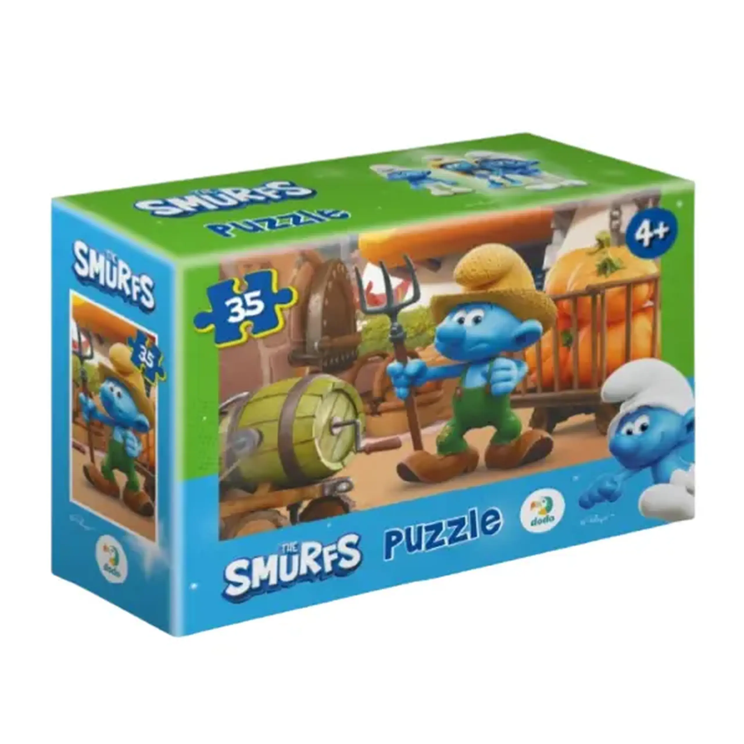 Puzzle-mini "Fermierul cu dovleci", seria Smurfii, 35 elem.