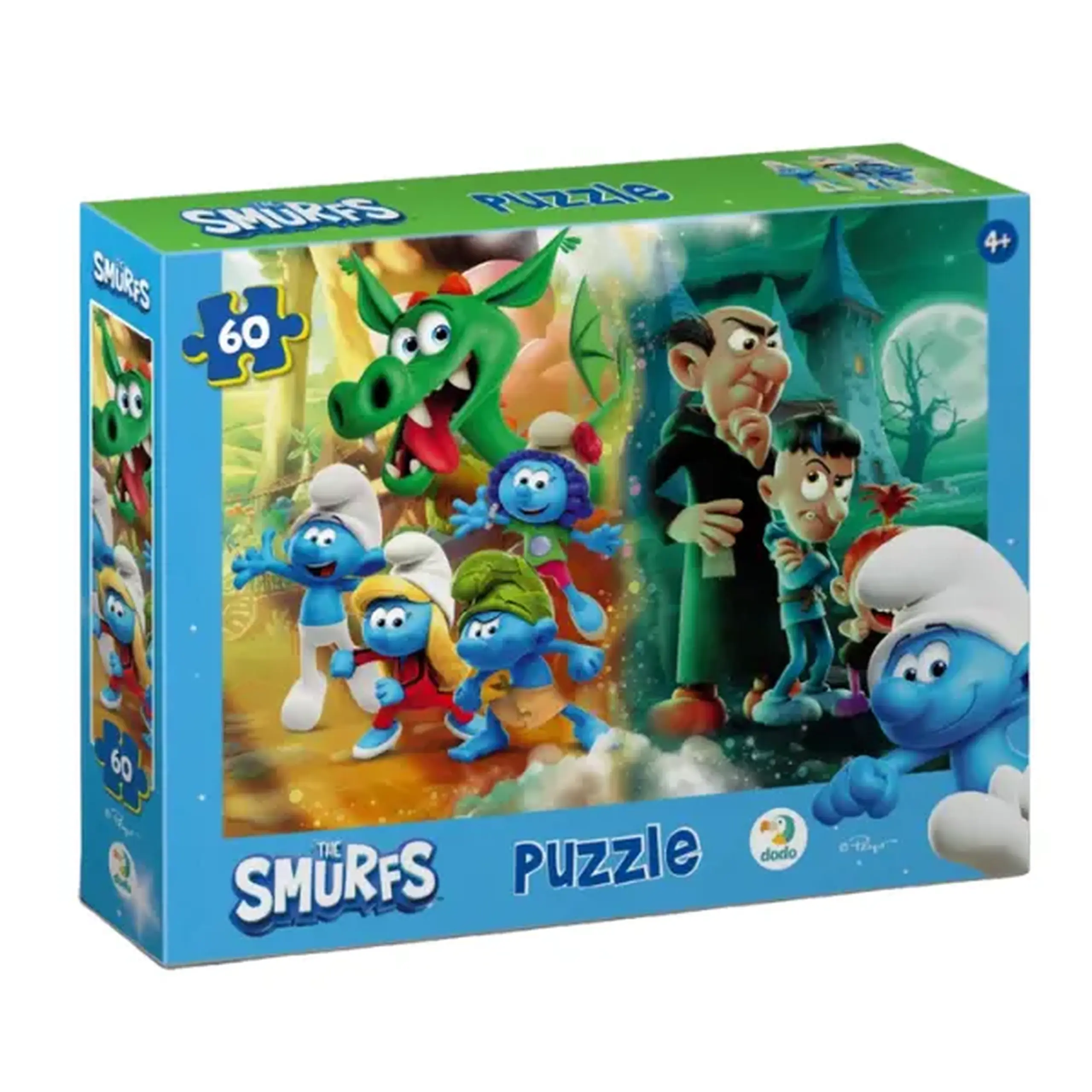 Puzzle "Animalul de companie – dragon", seria Smurfii, 60 elem.