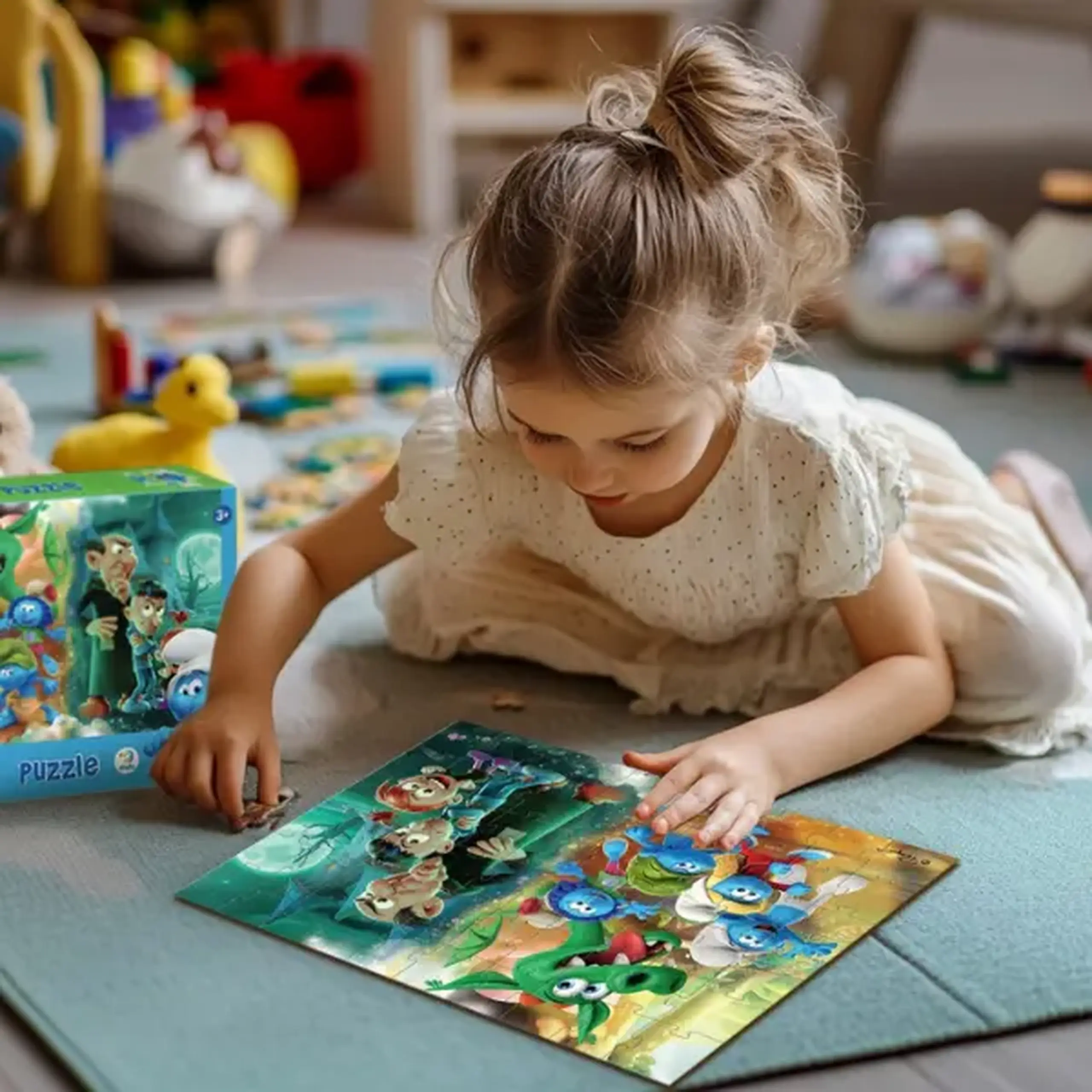 Puzzle "Animalul de companie – dragon", seria Smurfii, 60 elem.