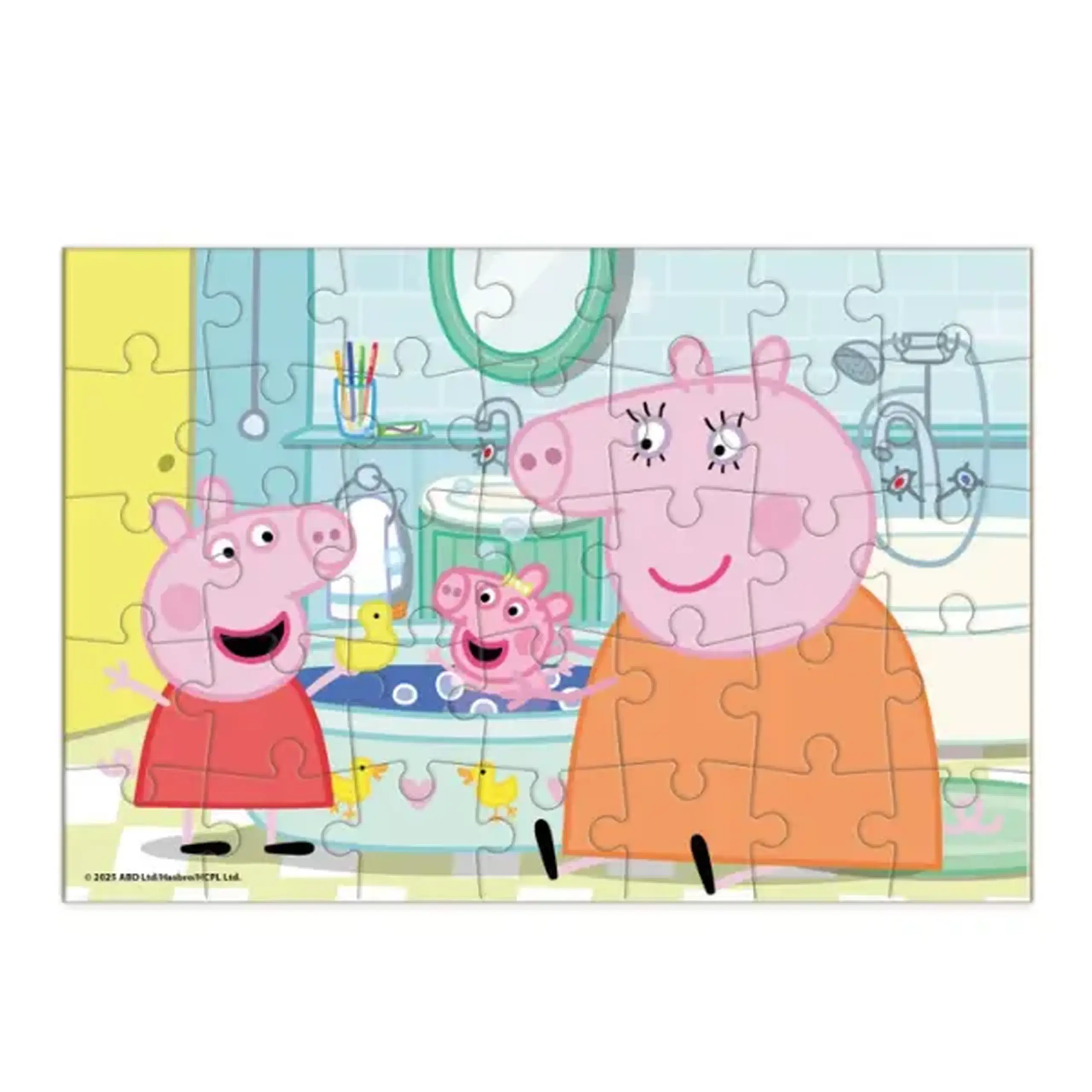Puzzle-mini "Rățuștele în baie", seria Peppa Pig, 35 elem.