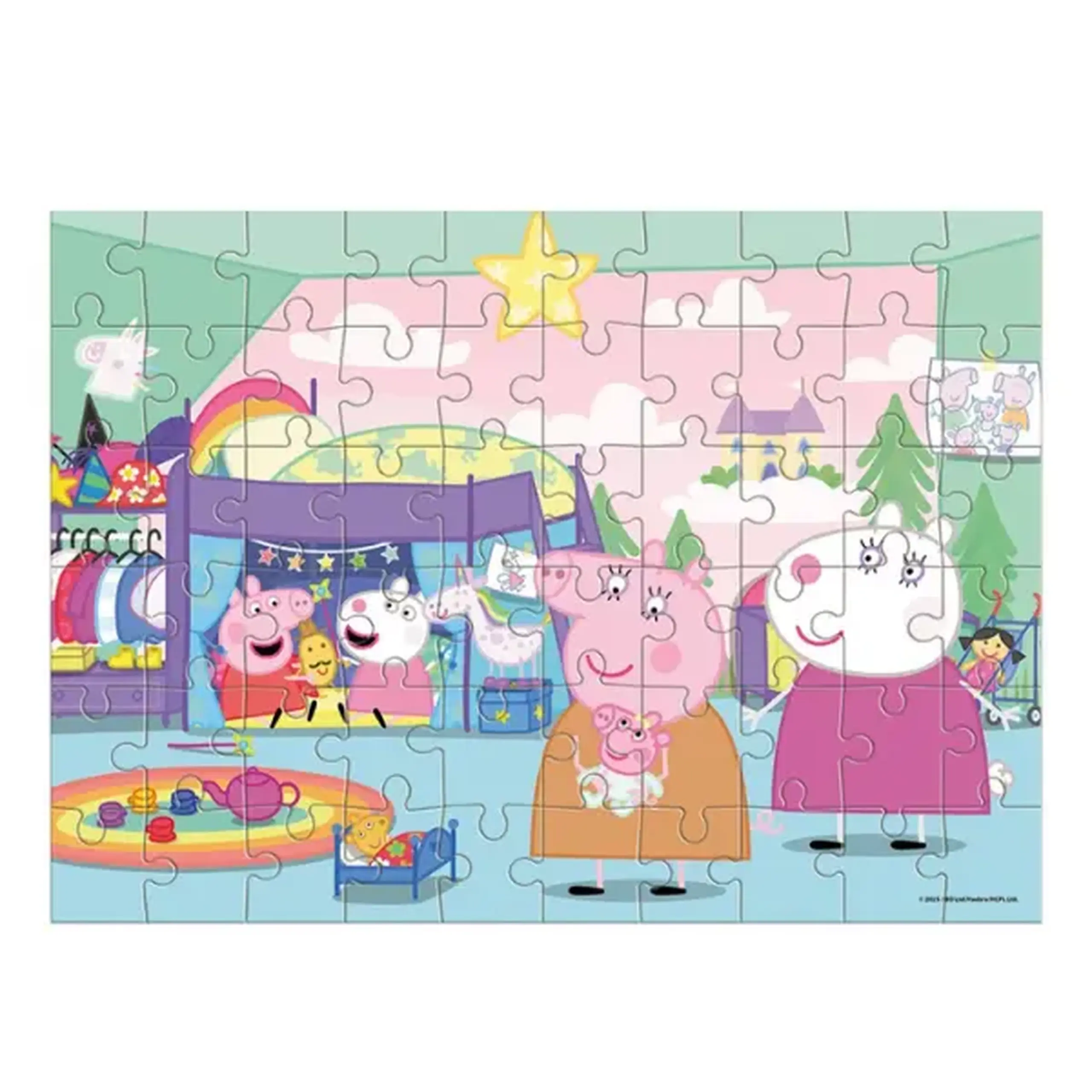Puzzle "Purcelușii și miei", seria Peppa Pig, 60 elem.